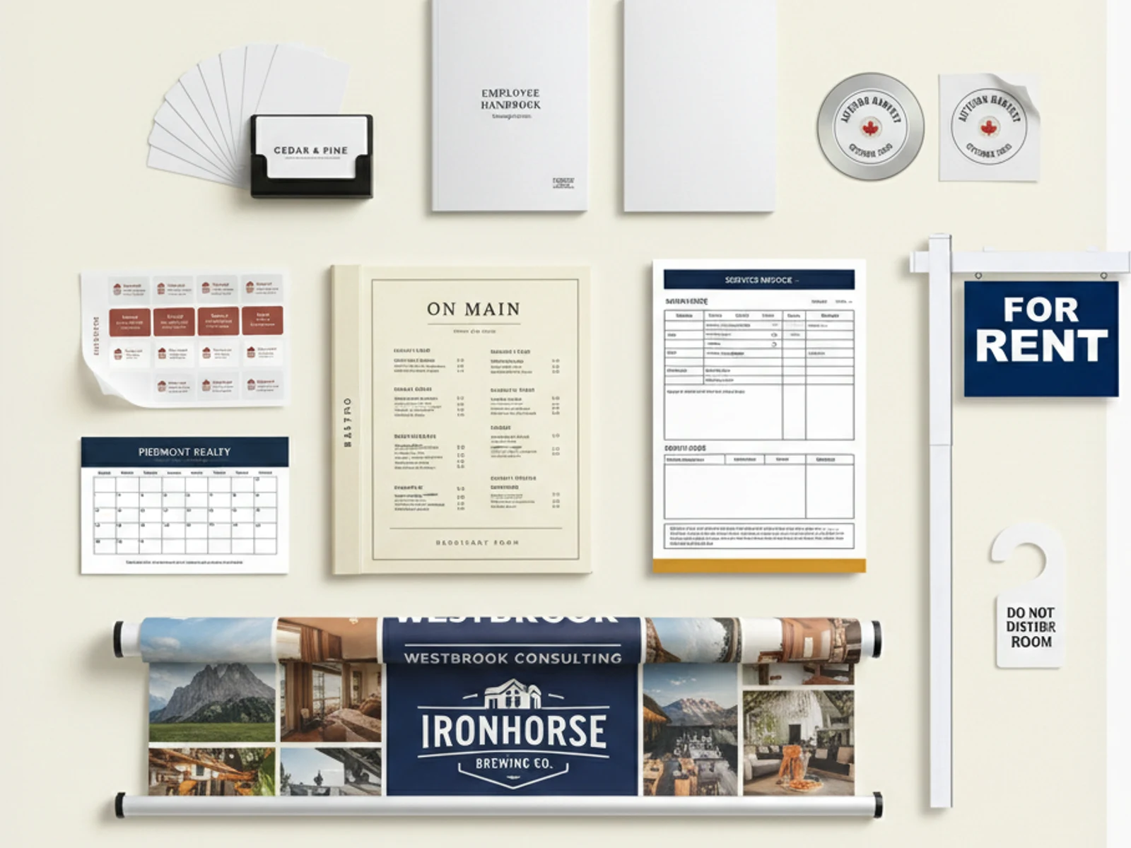 Custom Printing — Cards, signs, banners, booklets — locally printed in Georgia.