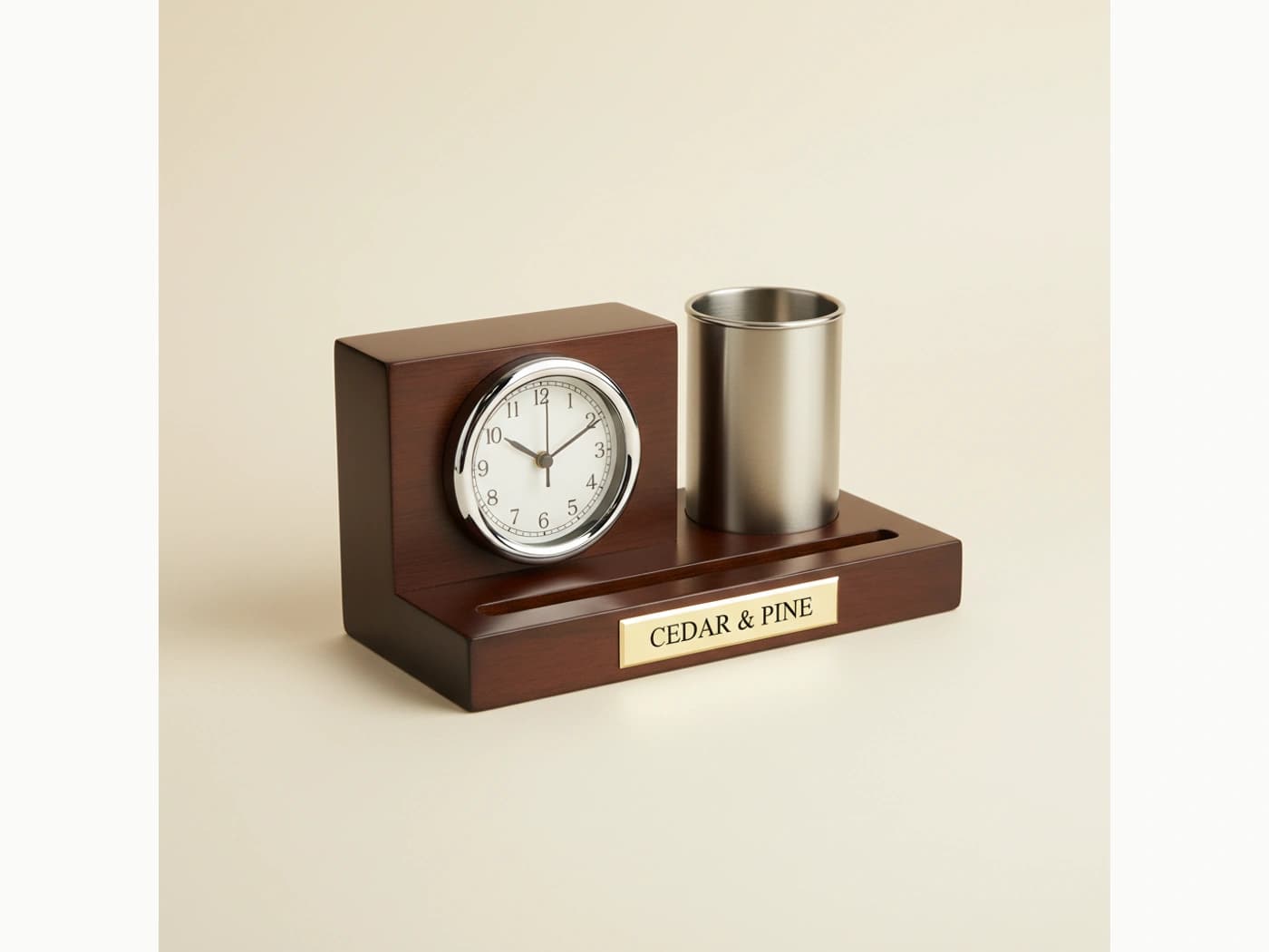 Desk Pal & Clock Set