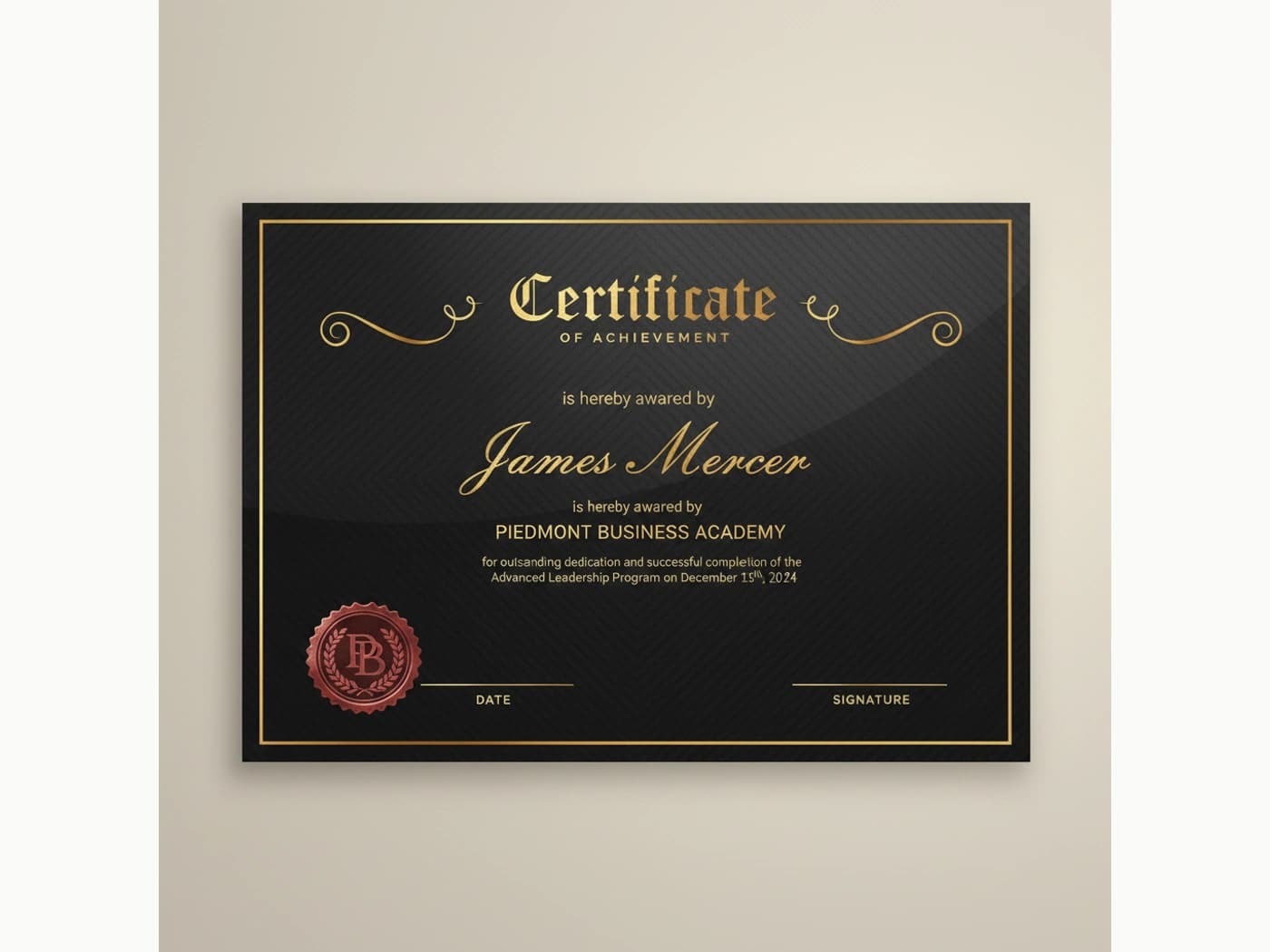 Foil Certificates