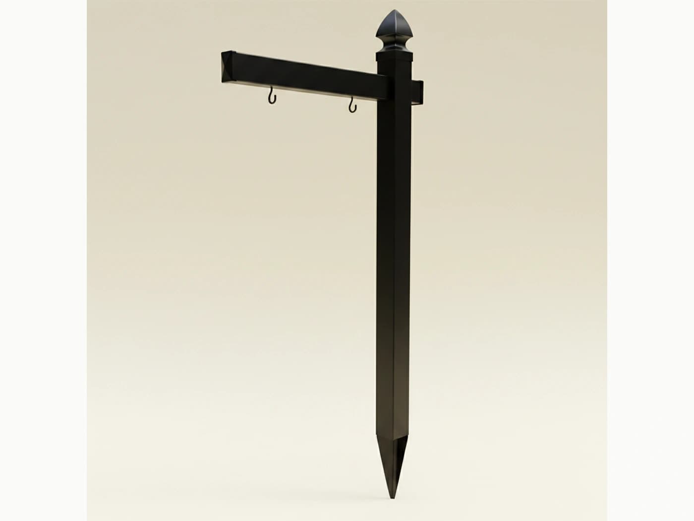 Vinyl Single-Arm Sign Post
