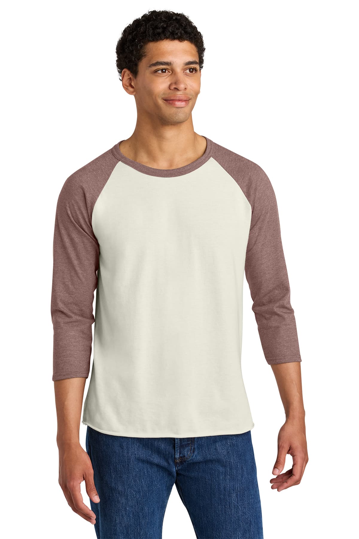 Jerzees Unisex Premium Blend Combed Ring Spun 3/4-Sleeve Raglan Tee