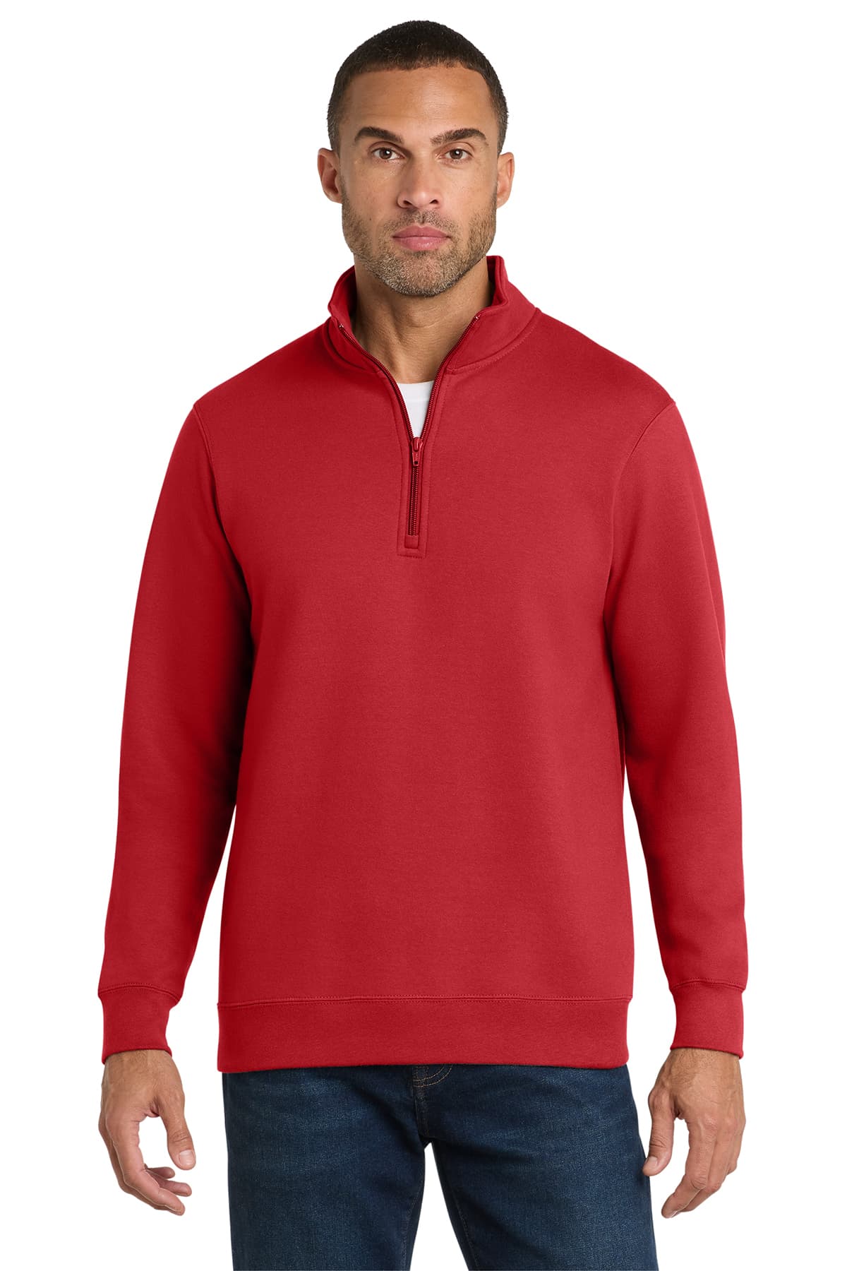 Port & Co Fan Favorite Fleece 1/4-Zip Pullover Sweatshirt