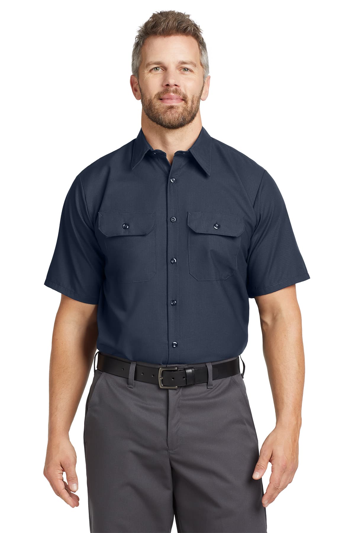 Red Kap Short Sleeve Solid Ripstop Shirt