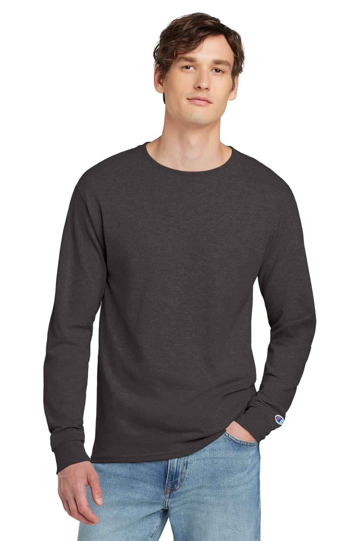 Champion Heritage 5.2-Oz. Jersey Long Sleeve Tee