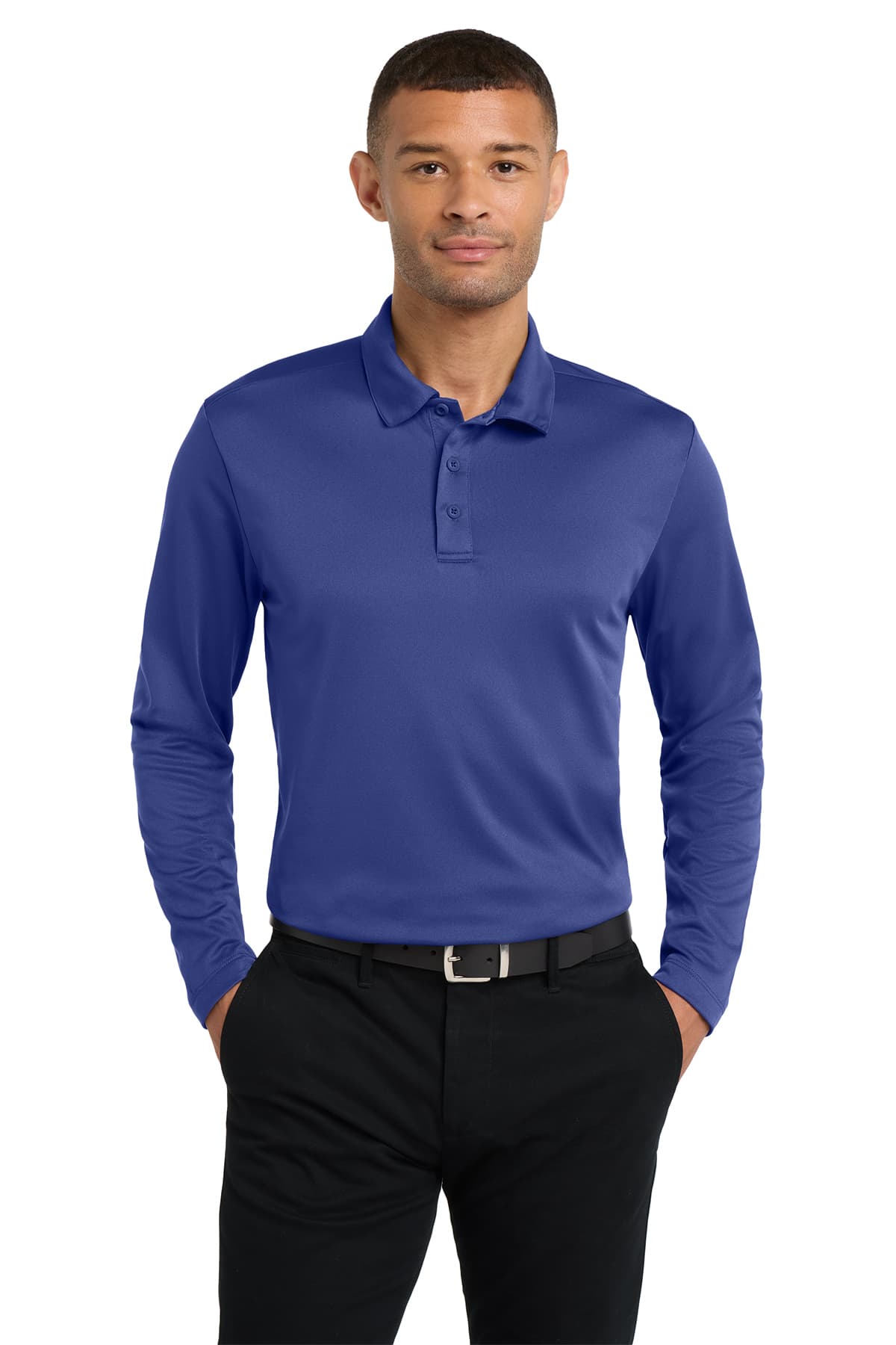 Port Authority Silk Touch Performance Long Sleeve Polo