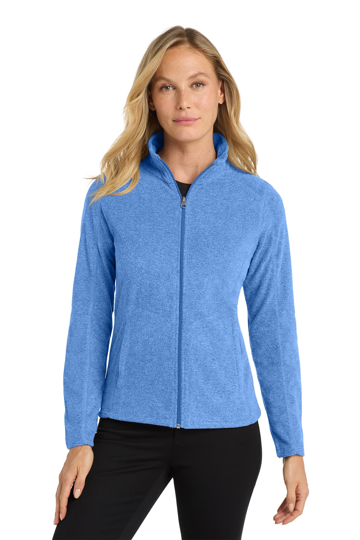 Port Authority Women's Heather Microfleece Full-Zip Jacket