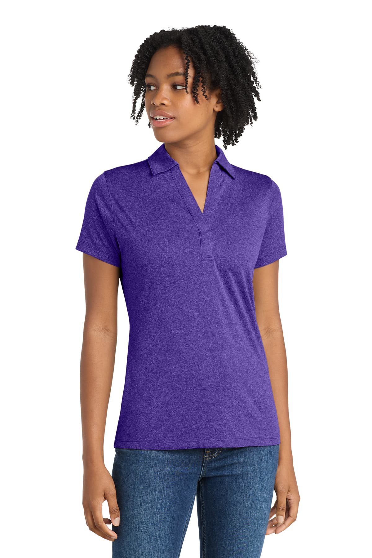 Sport-Tek Women's Heather Contender Polo