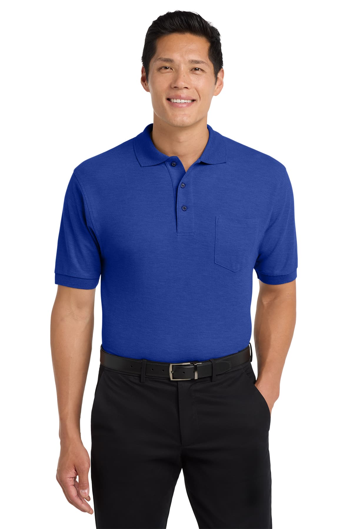 Port Authority Tall Silk Touch Polo with Pocket
