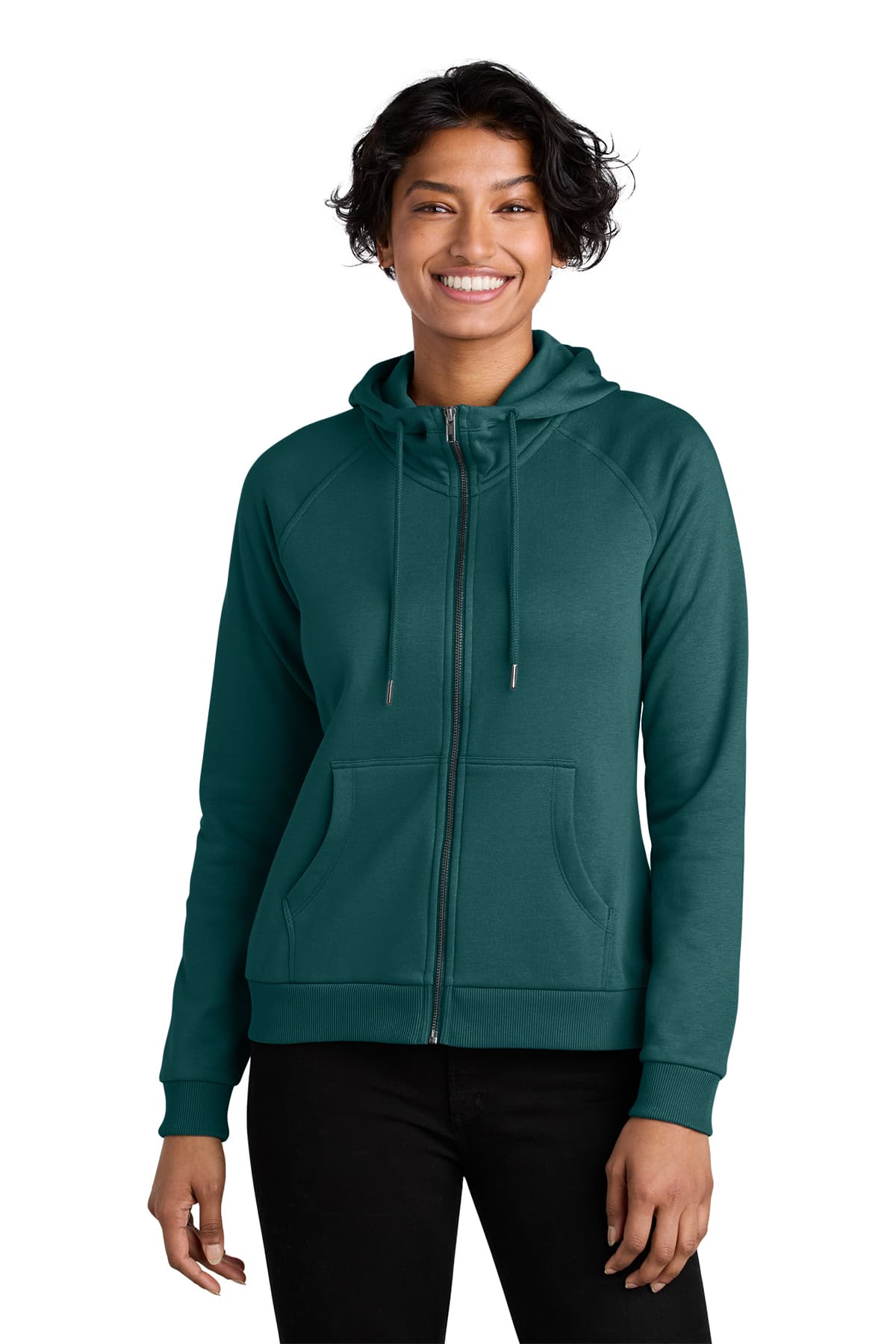 Allmade Women’s Organic CVC Fleece Full-Zip Hoodie