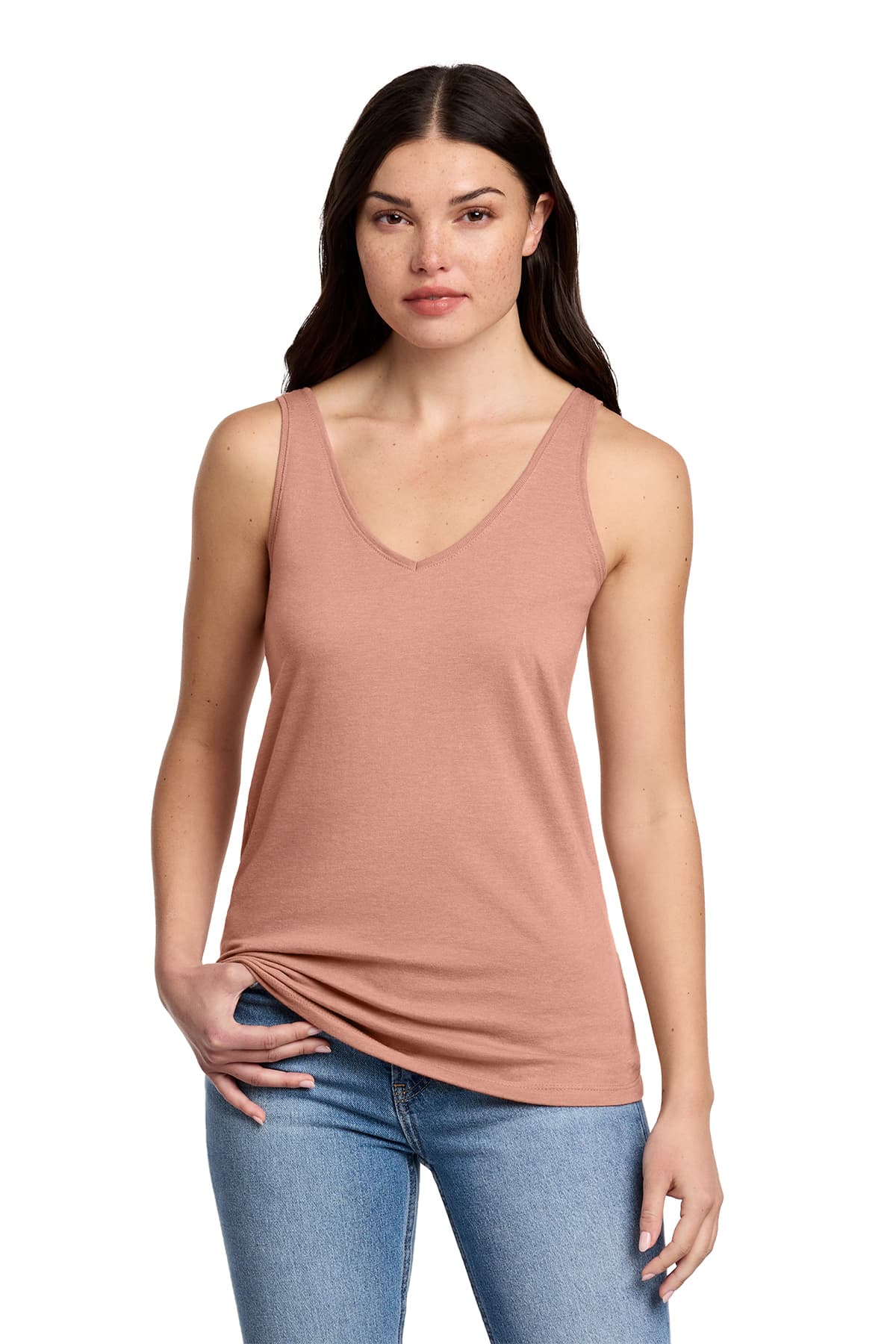District Women’s Perfect Blend CVC V-Neck Tank