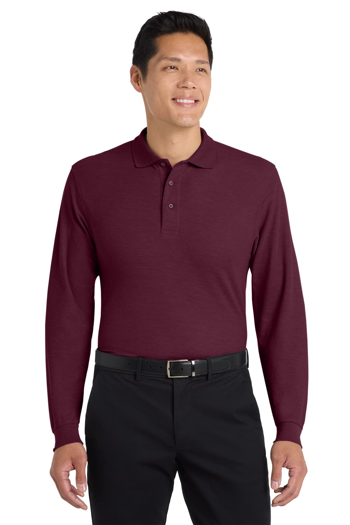 Port Authority Silk Touch Long Sleeve Polo