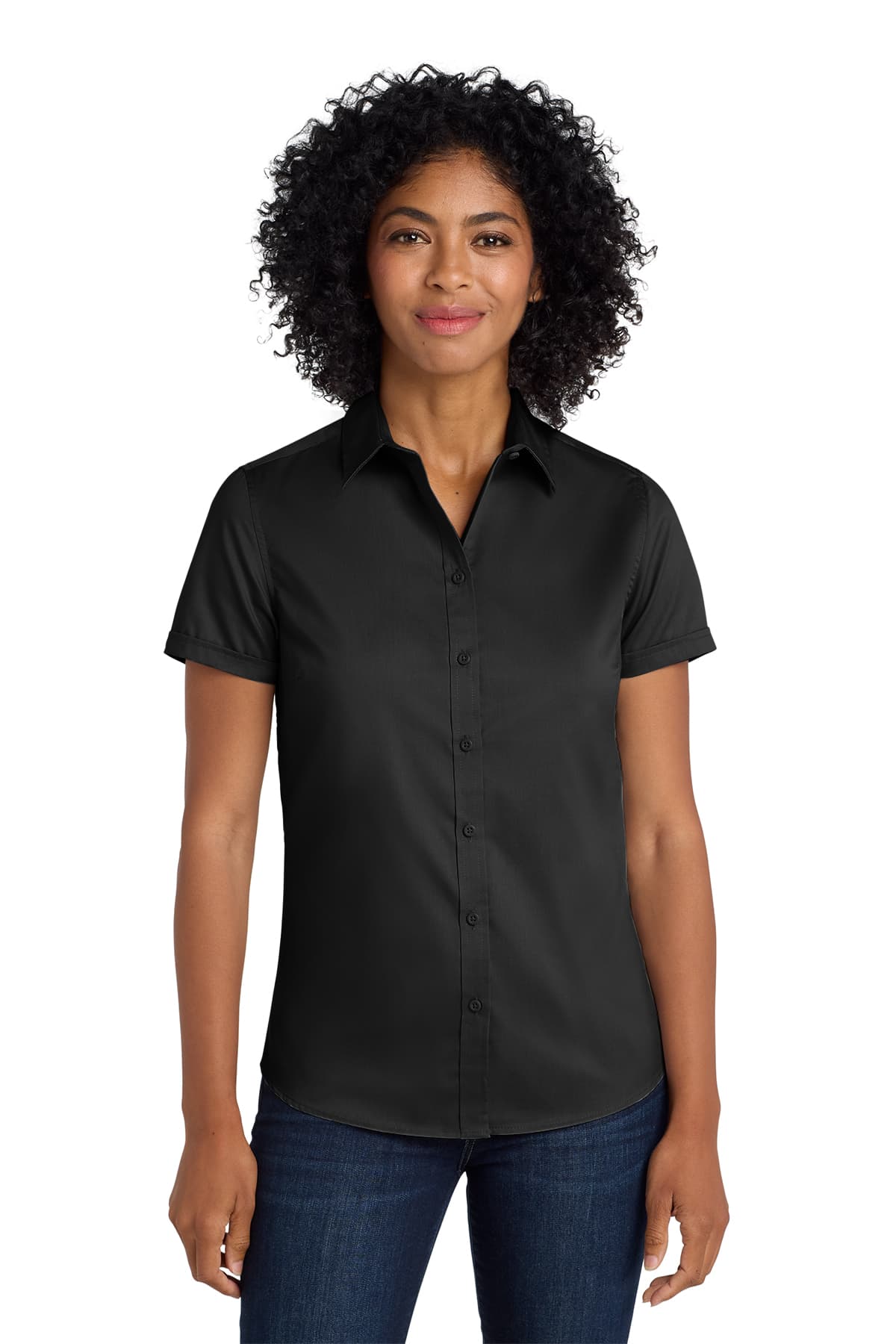 Port Authority Women's Short Sleeve SuperPro Twill Shirt