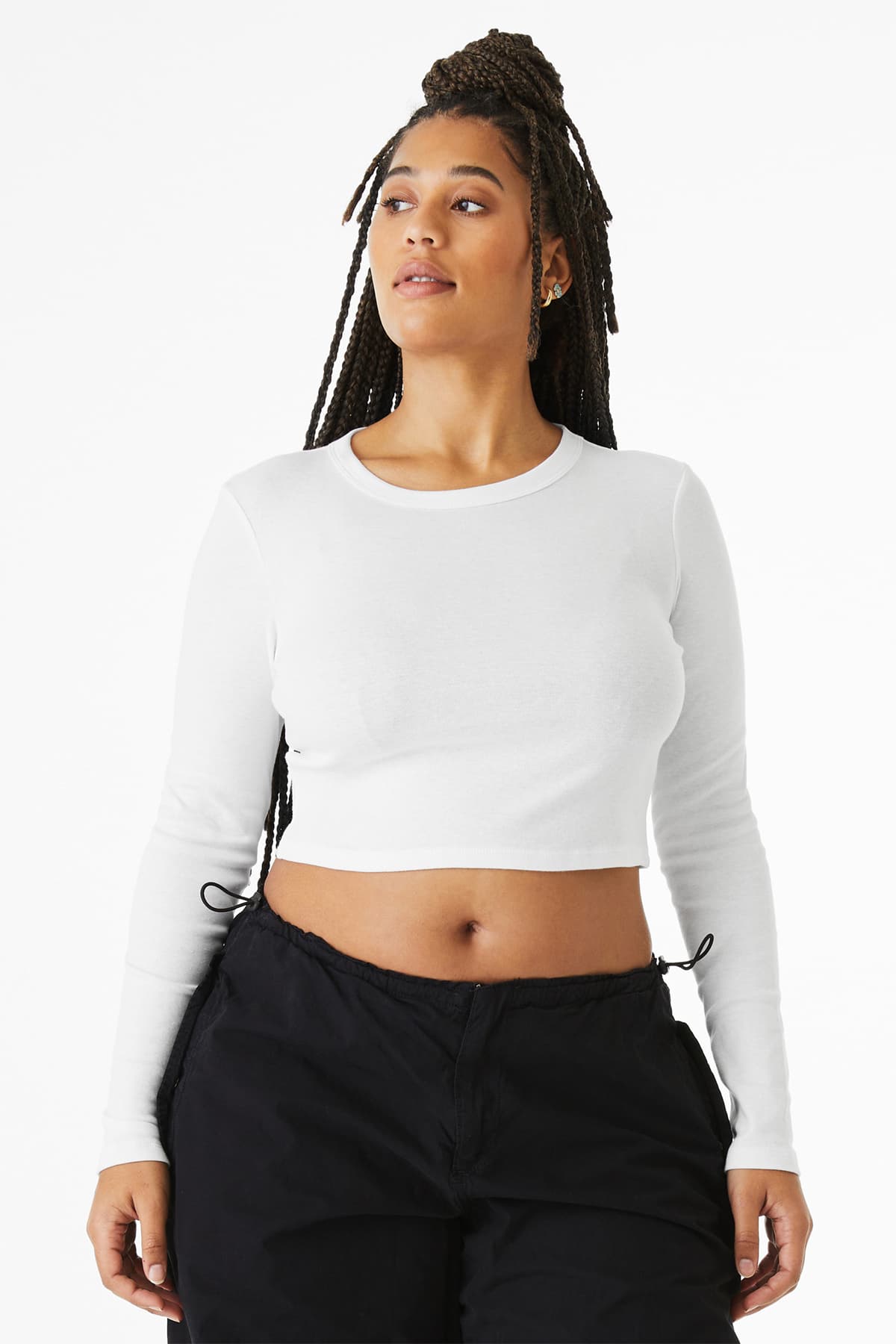 BELLA+CANVAS Women’s Micro Rib Long Sleeve Baby Tee