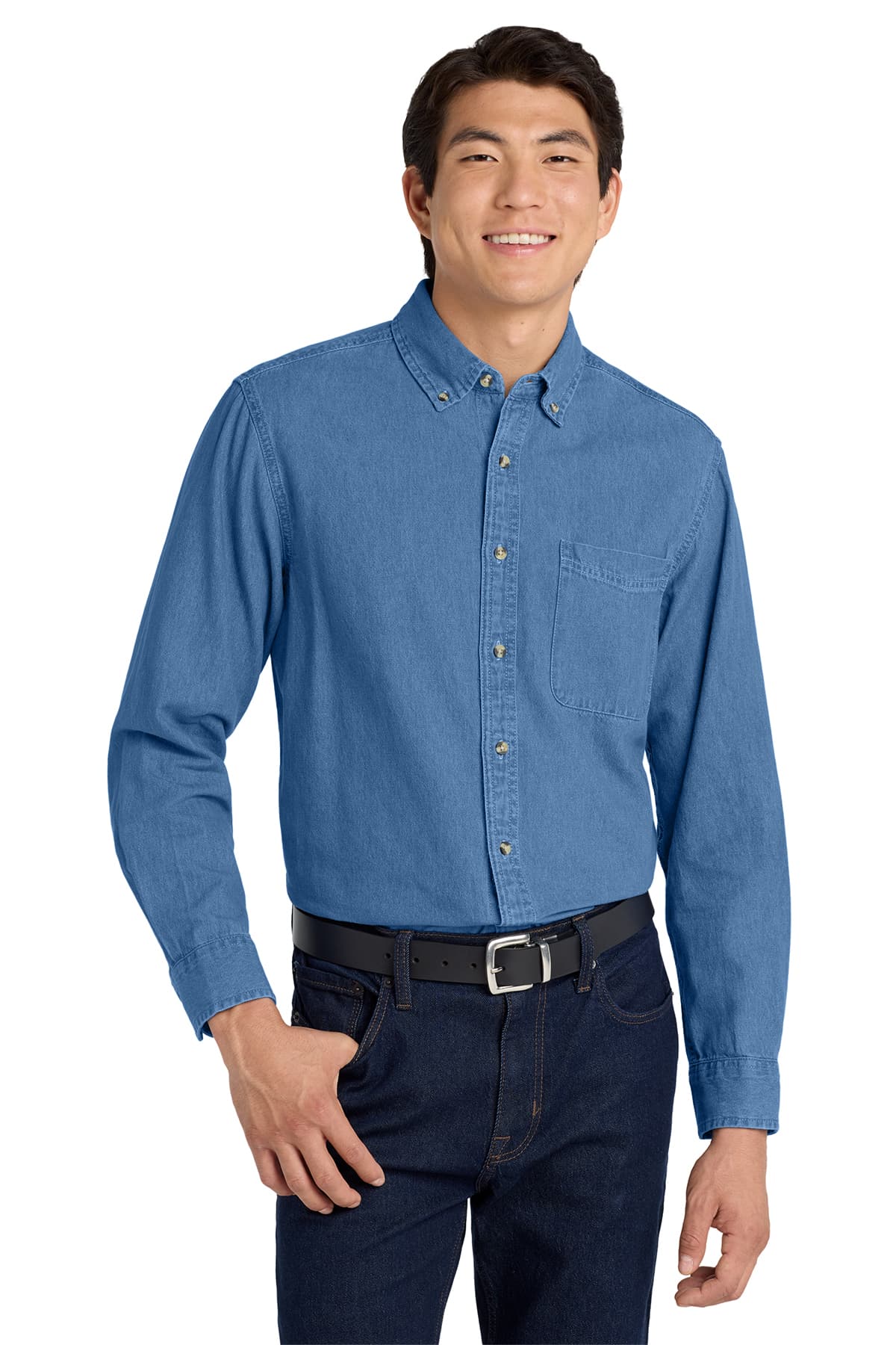 Port Authority Long Sleeve Denim Shirt