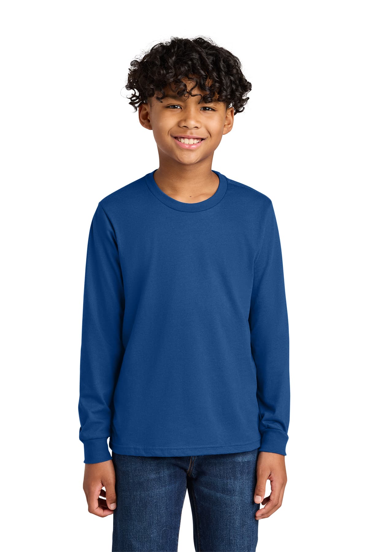 Next Level Apparel Youth Cotton Long Sleeve Tee