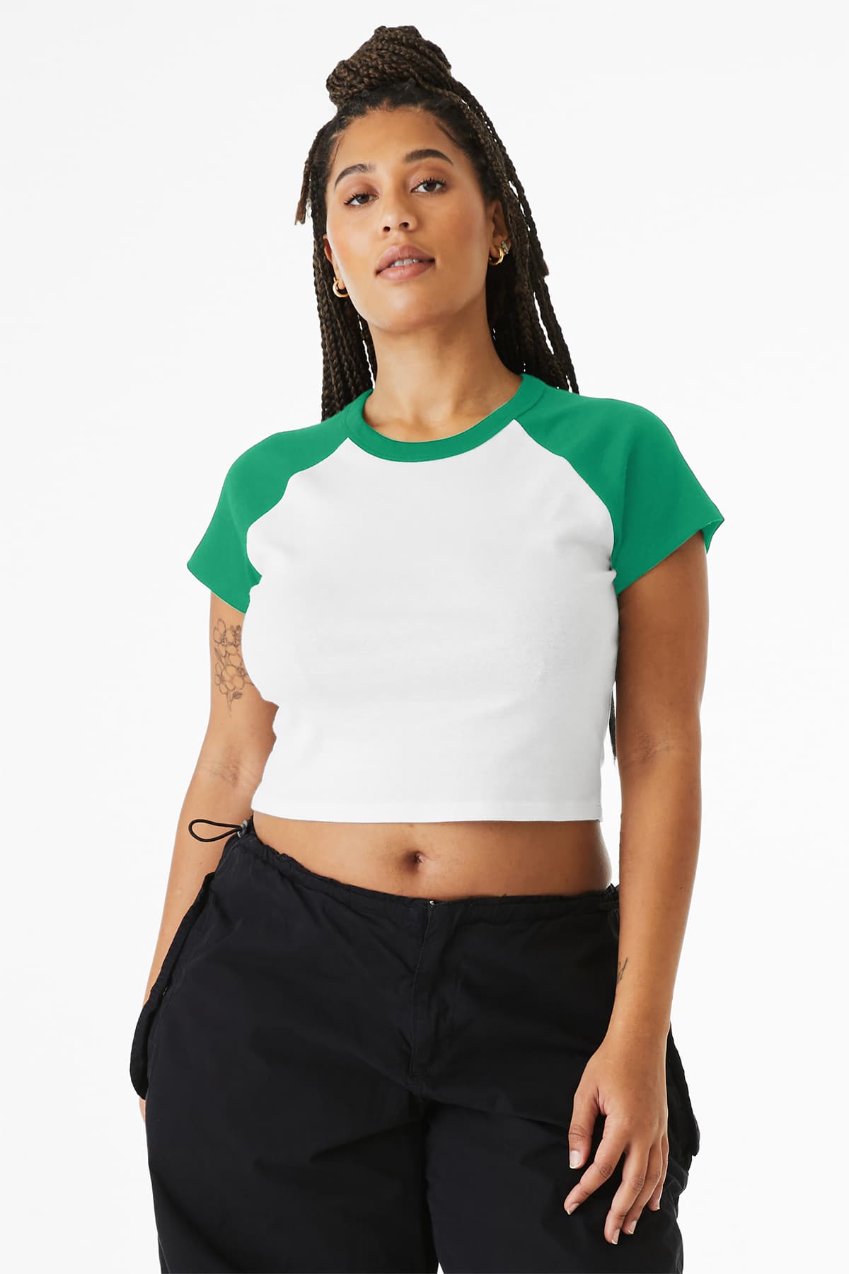 BELLA+CANVAS Women’s Micro Rib Raglan Baby Tee