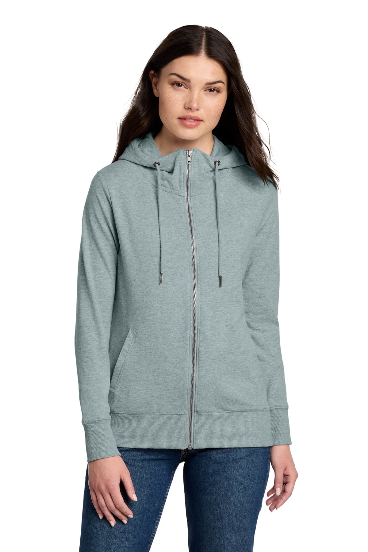 District Women’s Featherweight French Terry Full-Zip Hoodie