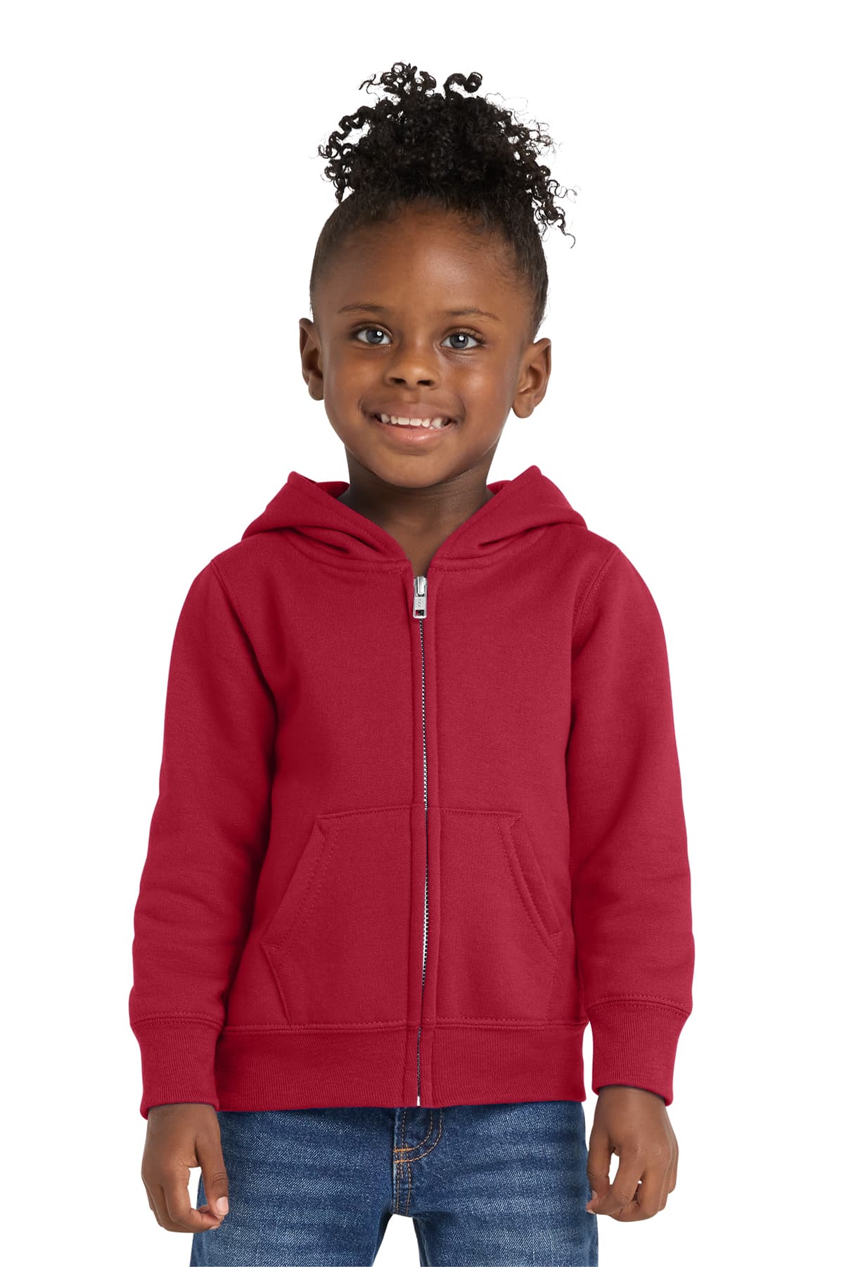Port & Co Toddler Core Fleece Full-Zip Hooded Sweatshirt