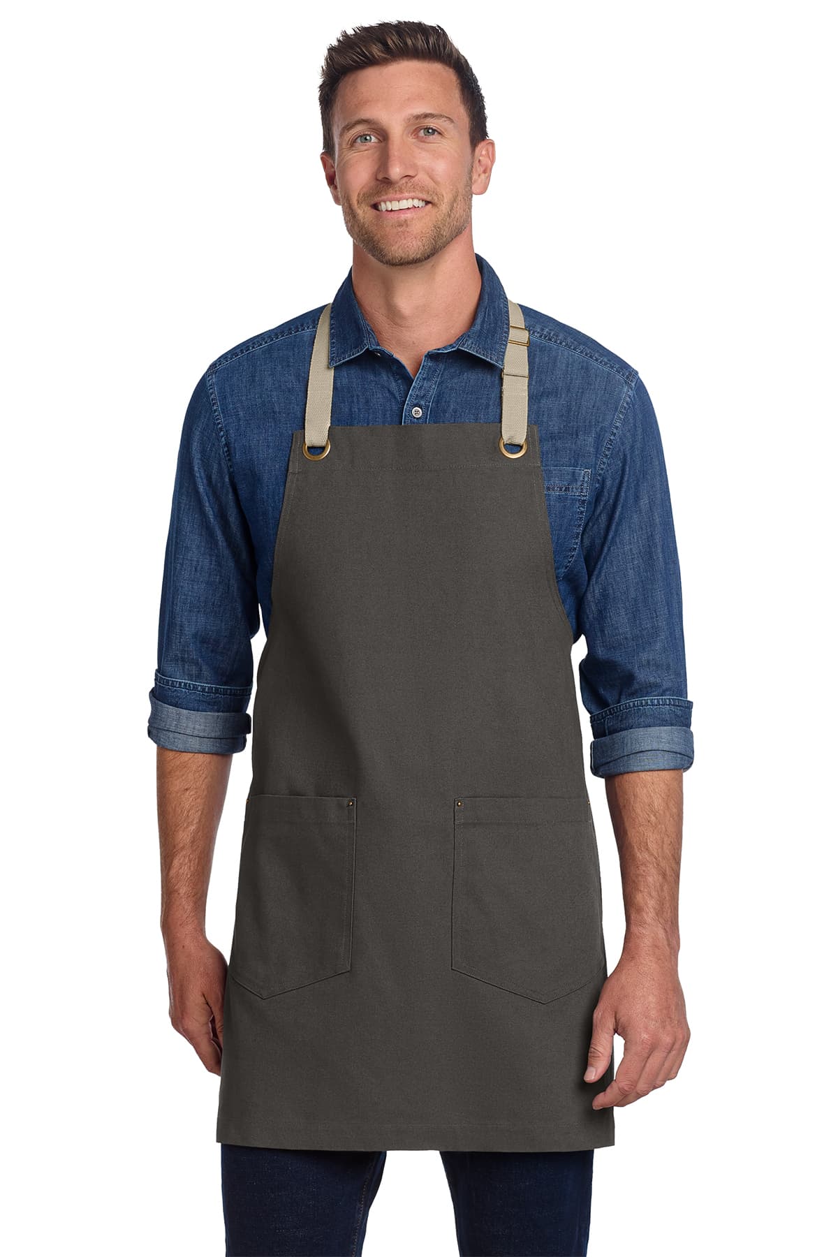 Port Authority Canvas Full-Length Two-Pocket Apron