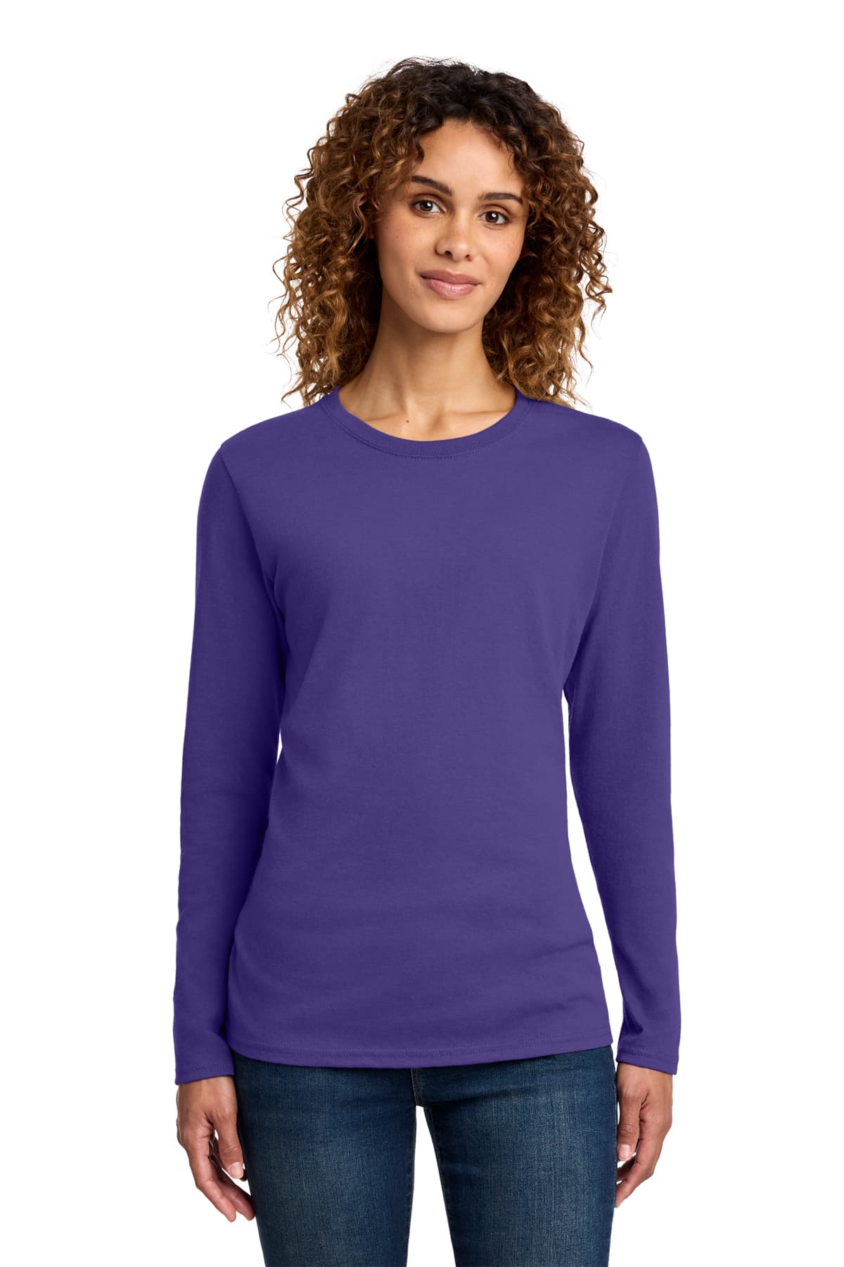 Port & Co Women's Long Sleeve Core Cotton Tee
