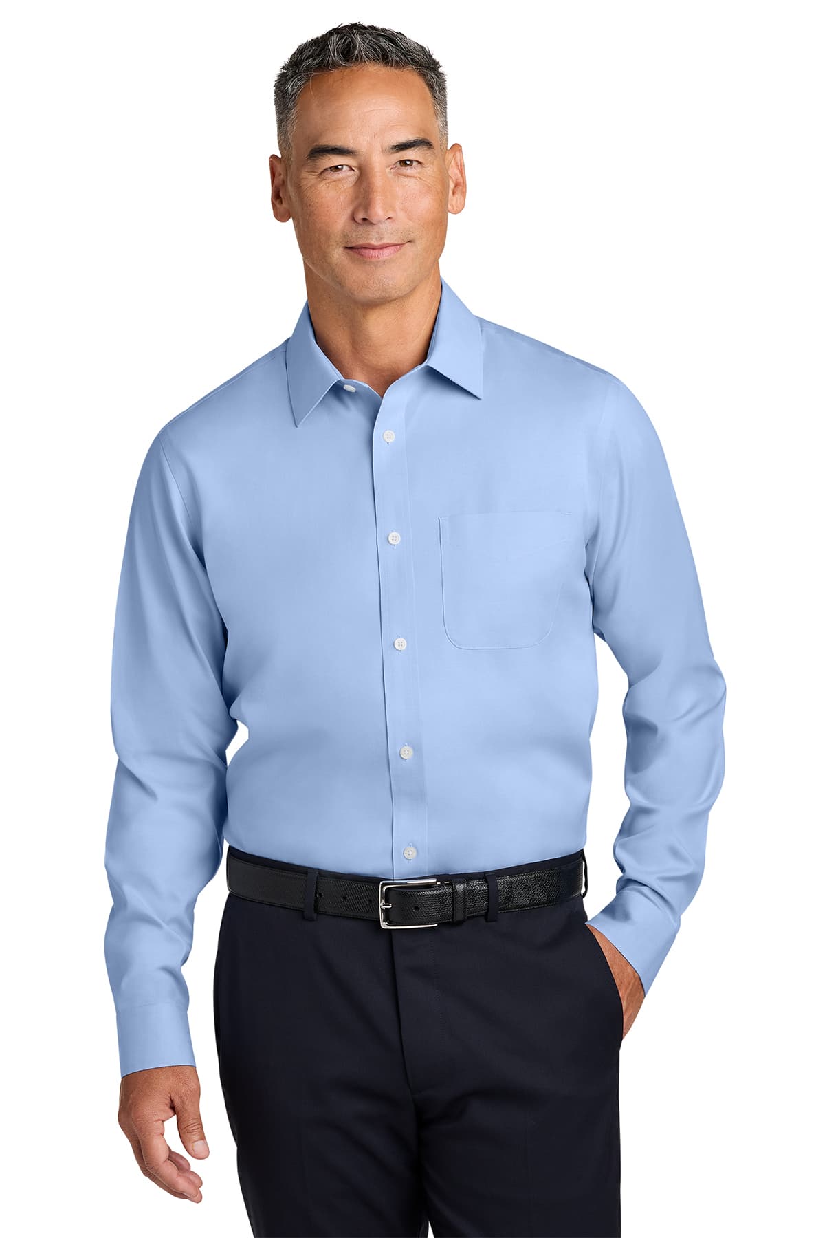 Brooks Brothers Wrinkle-Free Stretch Pinpoint Spread Collar Shirt