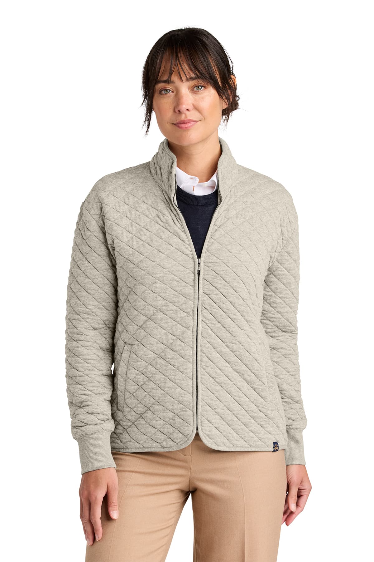 Brooks Brothers Women’s Diamond Quilt Full-Zip