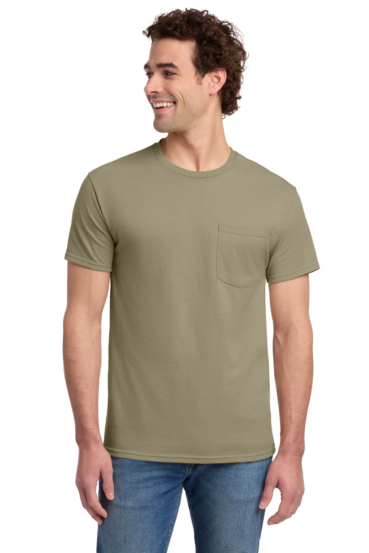 Jerzees Dri-Power 50/50 Cotton/Poly Pocket T-Shirt