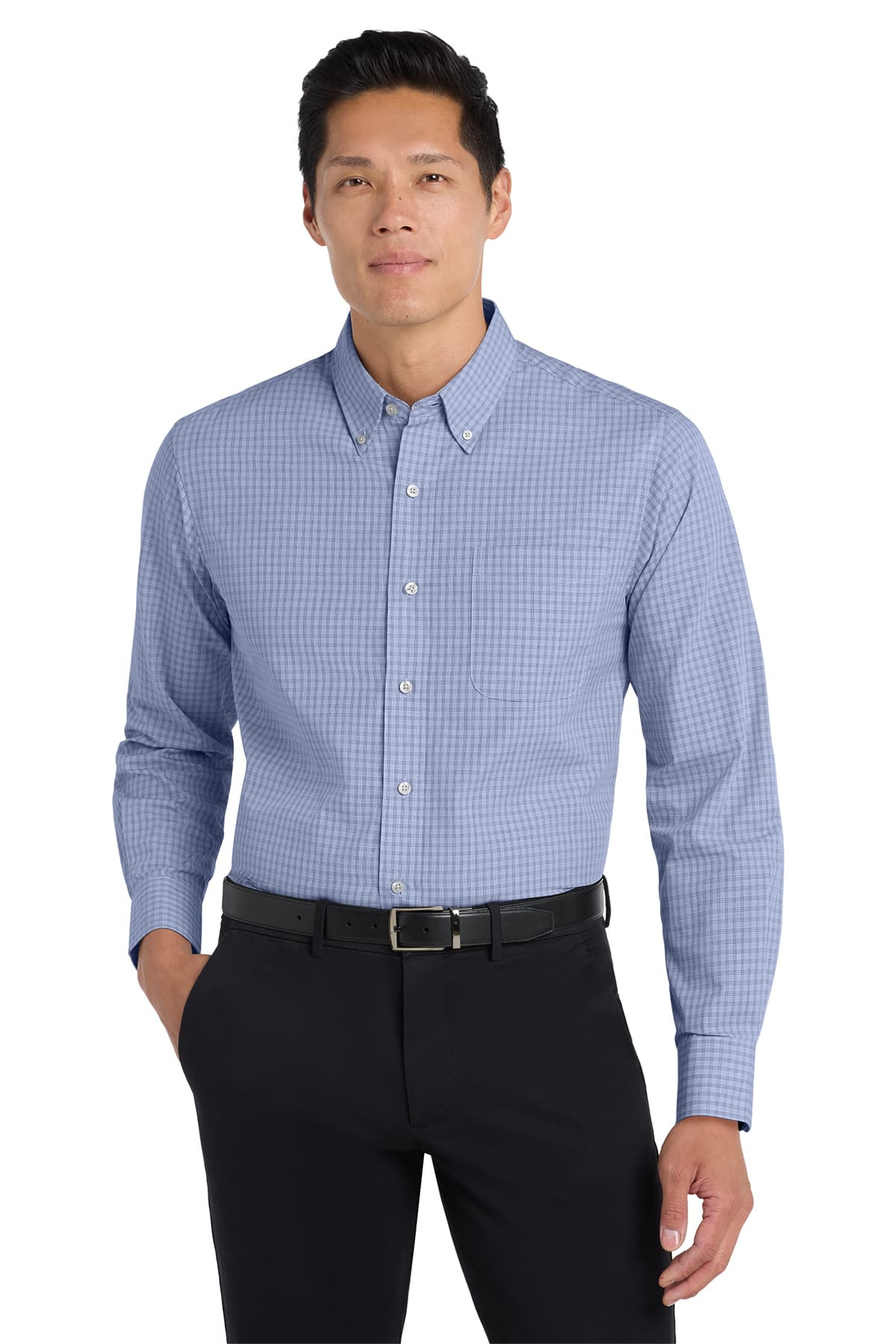 Port Authority Plaid Pattern Easy Care Shirt