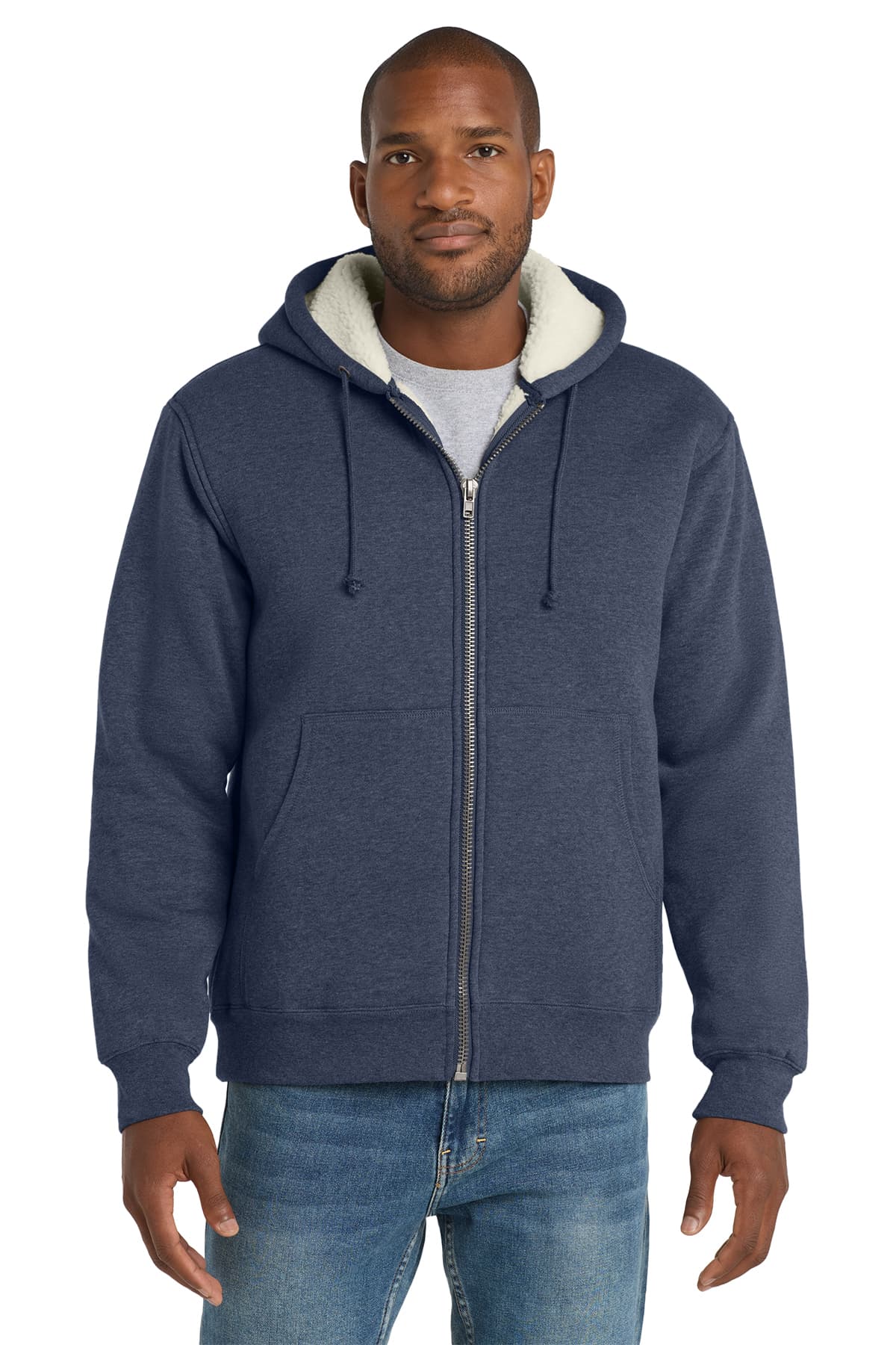 CornerStone Heavyweight Sherpa-Lined Hooded Fleece Jacket