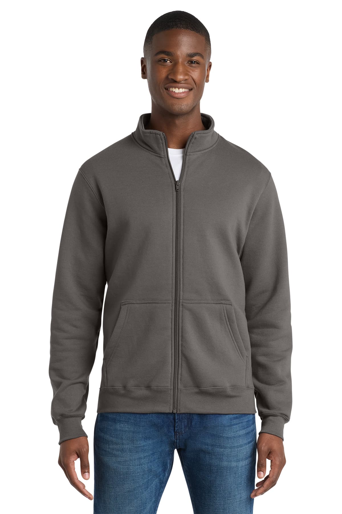 Port & Co Core Fleece Cadet Full-Zip Sweatshirt
