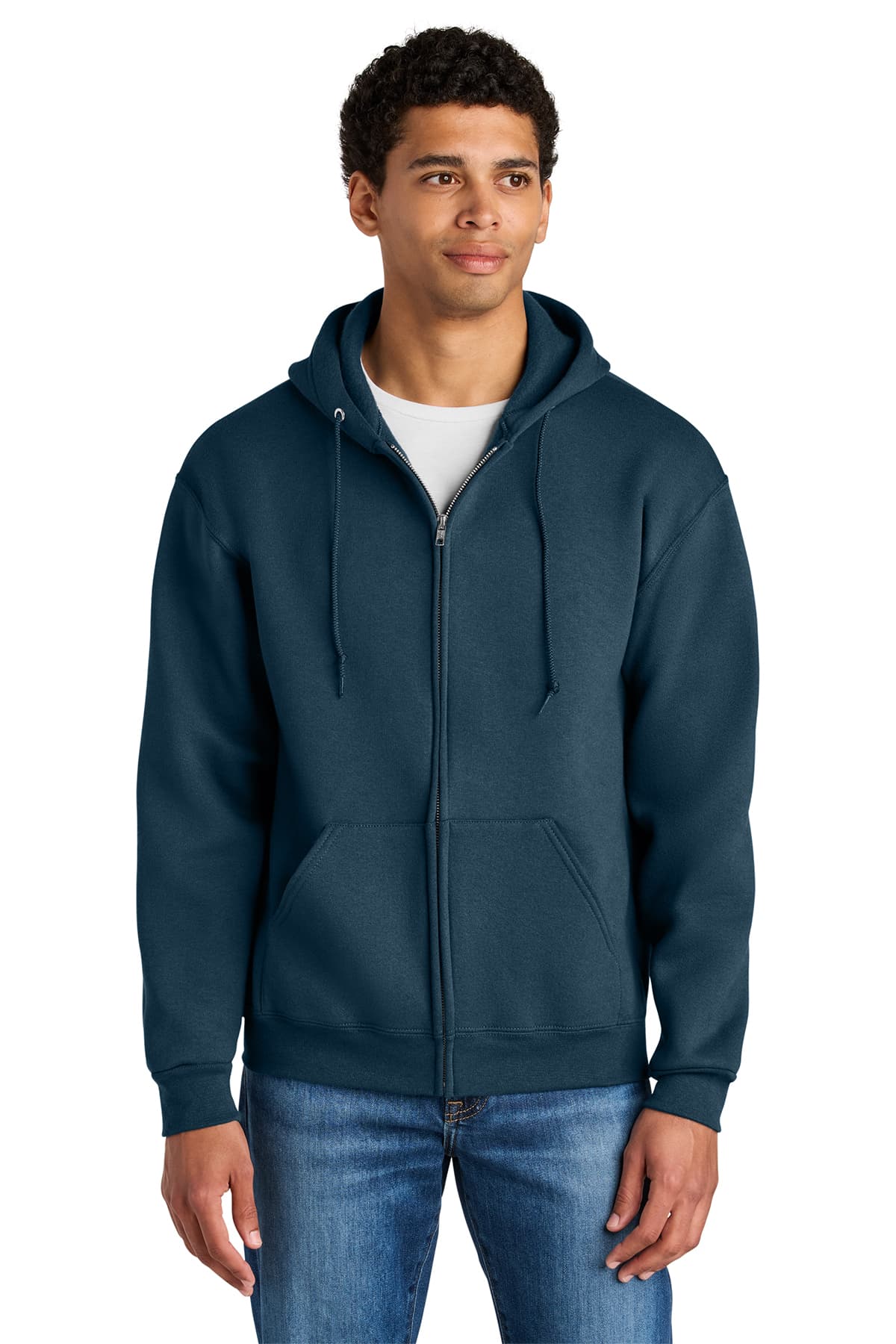 Jerzees Rugged Unisex Full-Zip Hooded Sweatshirt