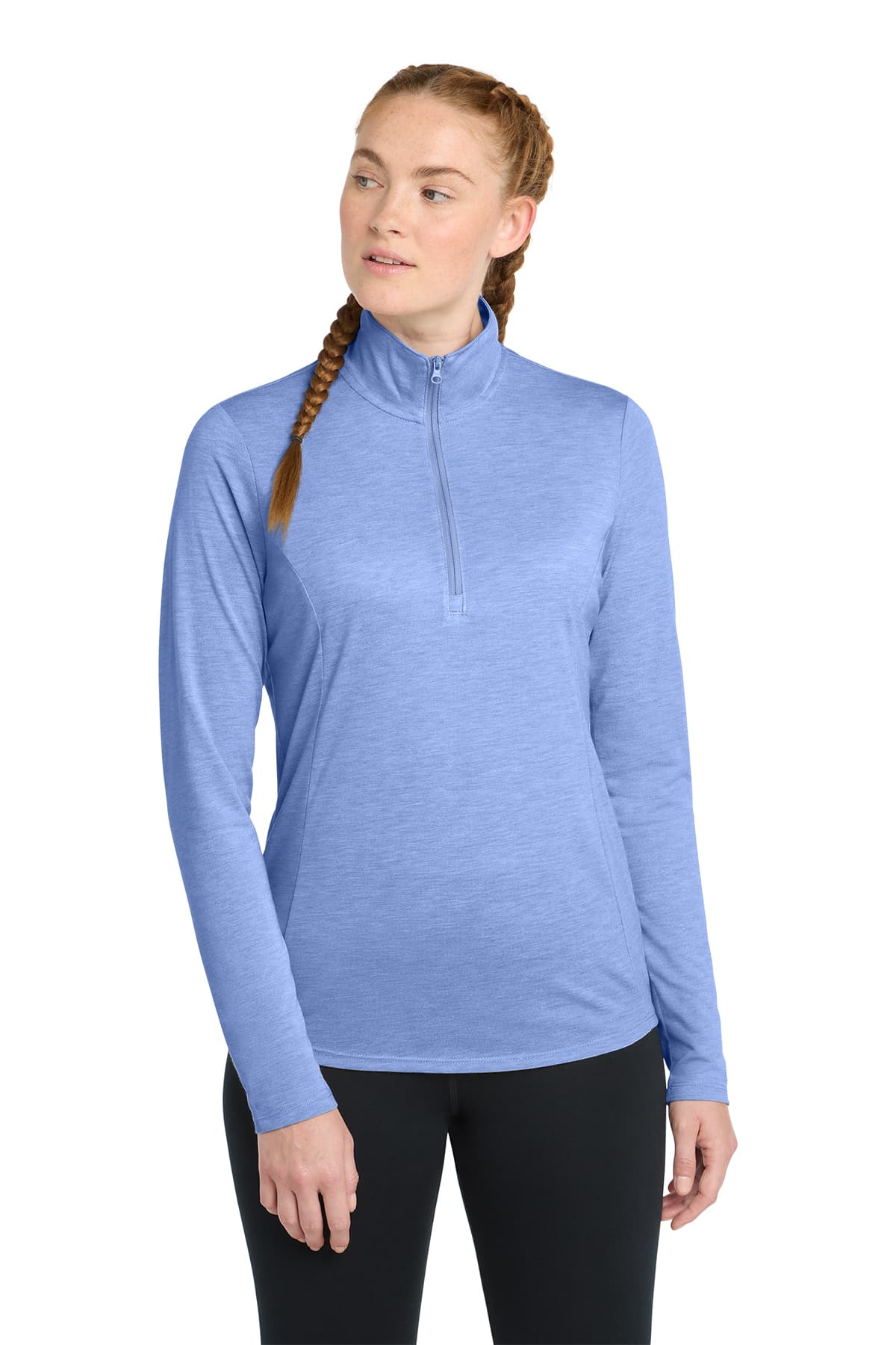 Sport-Tek Women's PosiCharge Tri-Blend Wicking 1/4-Zip Pullover