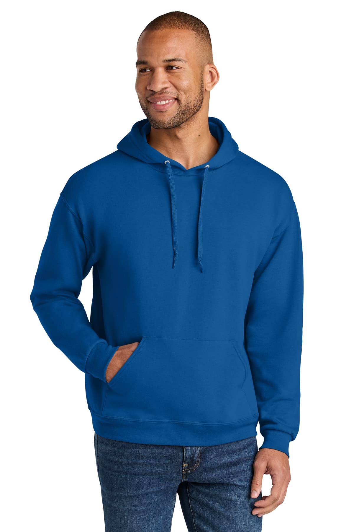 Jerzees Ultimate Unisex CVC Ring Spun Hooded Sweatshirt