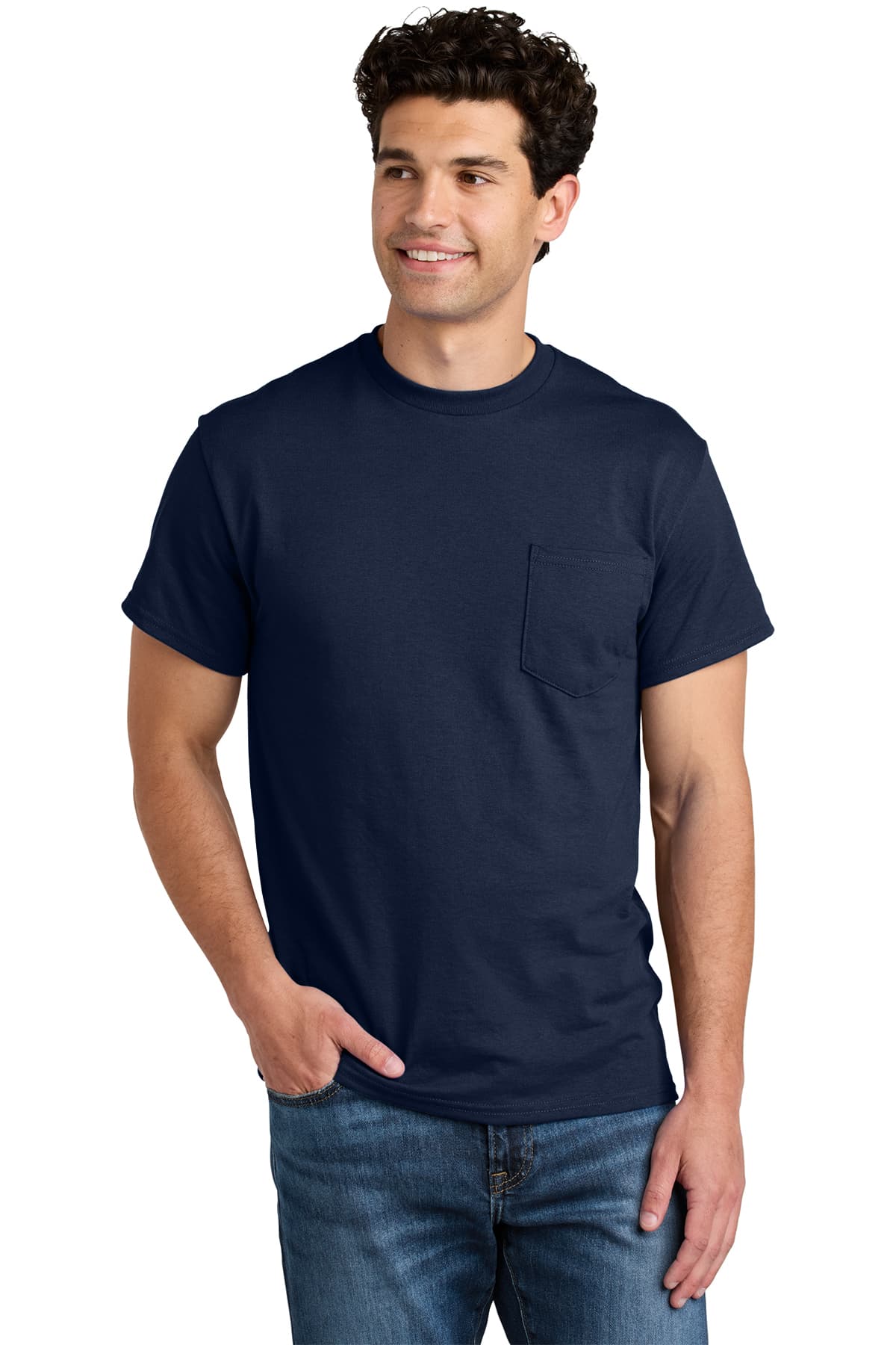 Gildan DryBlend 50 Cotton/50 Poly Pocket T-Shirt