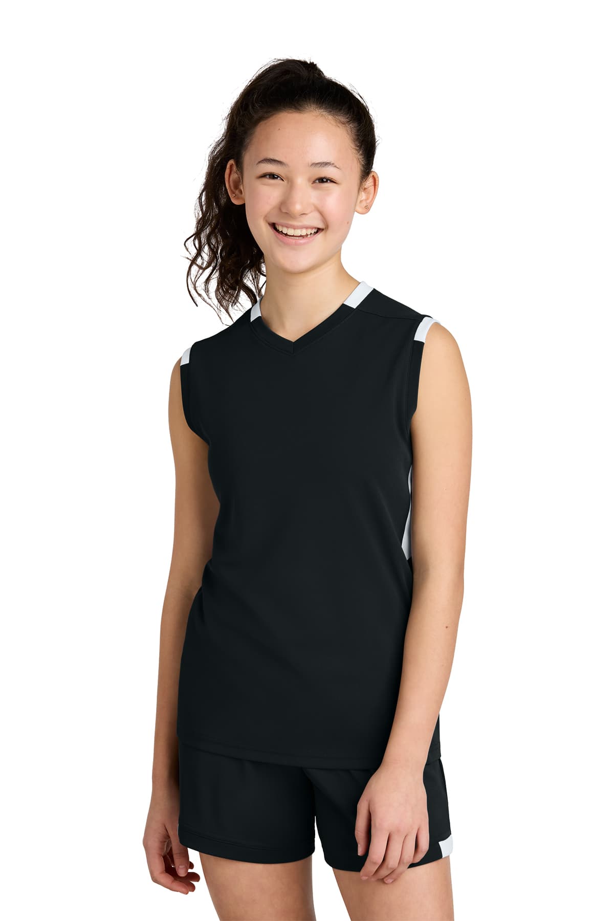 Sport-Tek Youth Club Sleeveless V-Neck