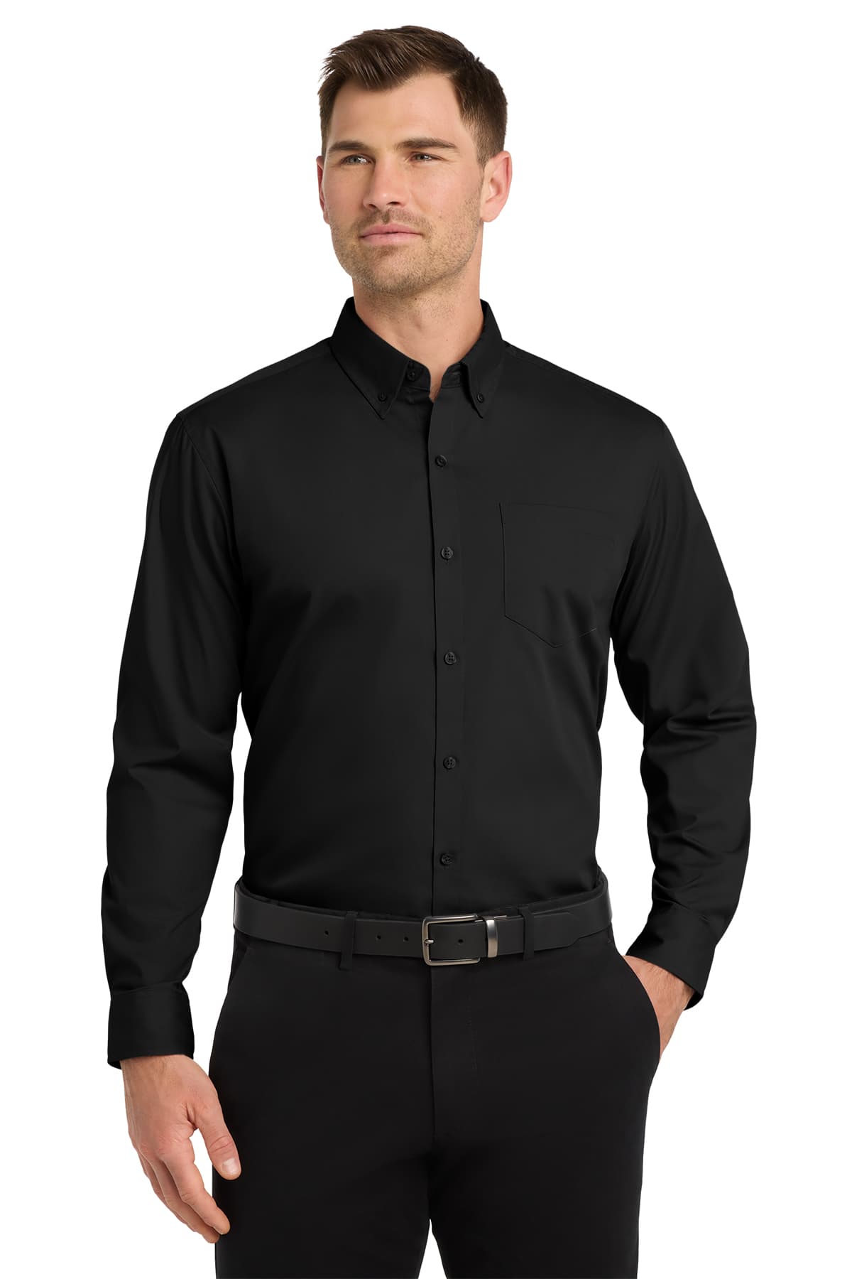 Port Authority Tall Long Sleeve Carefree Poplin Shirt