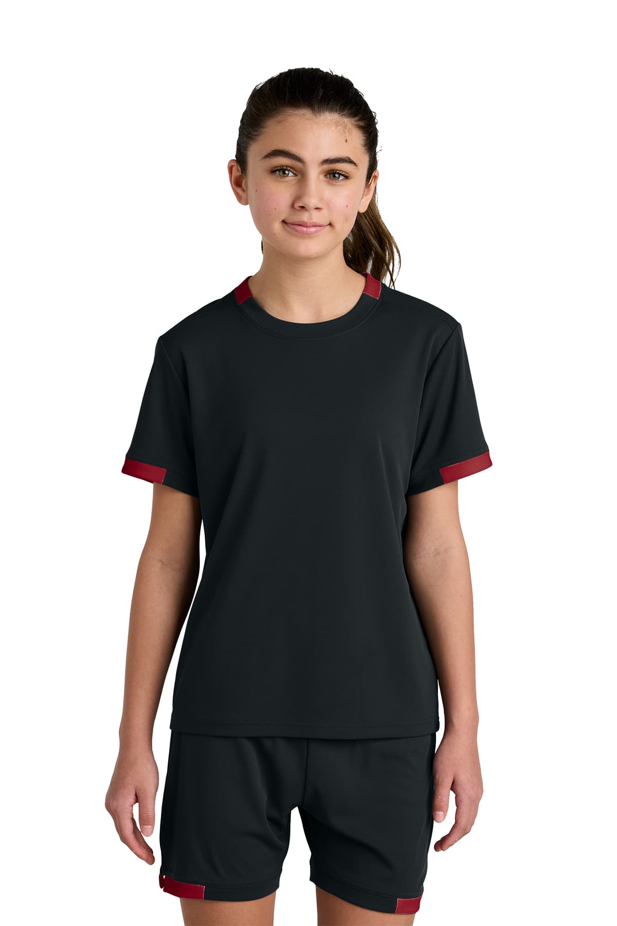 Sport-Tek Youth Club Short Sleeve Crew