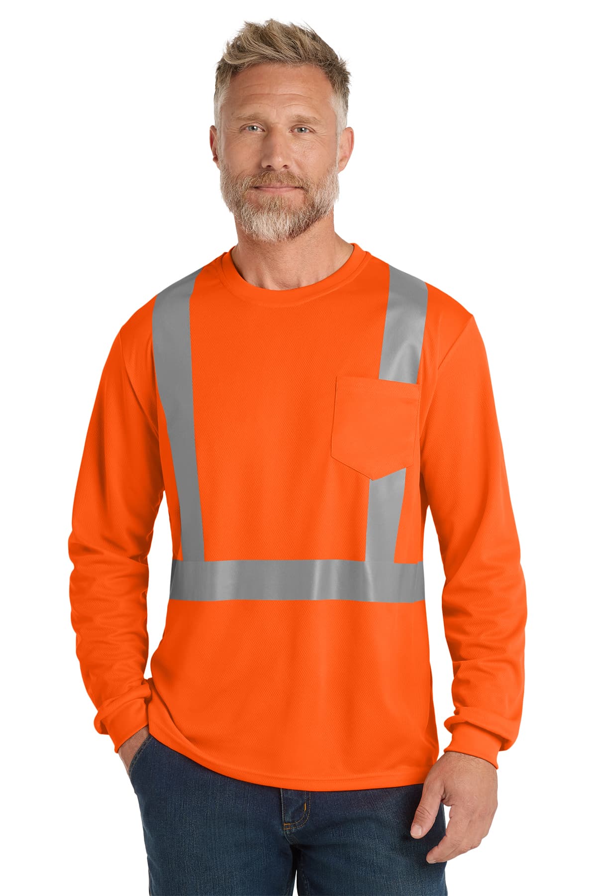 CornerStone ANSI 107 Class 2 Mesh Long Sleeve Tee