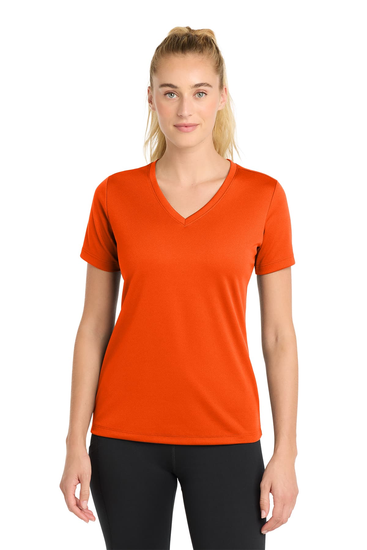 Sport-Tek Women's PosiCharge RacerMesh V-Neck Tee