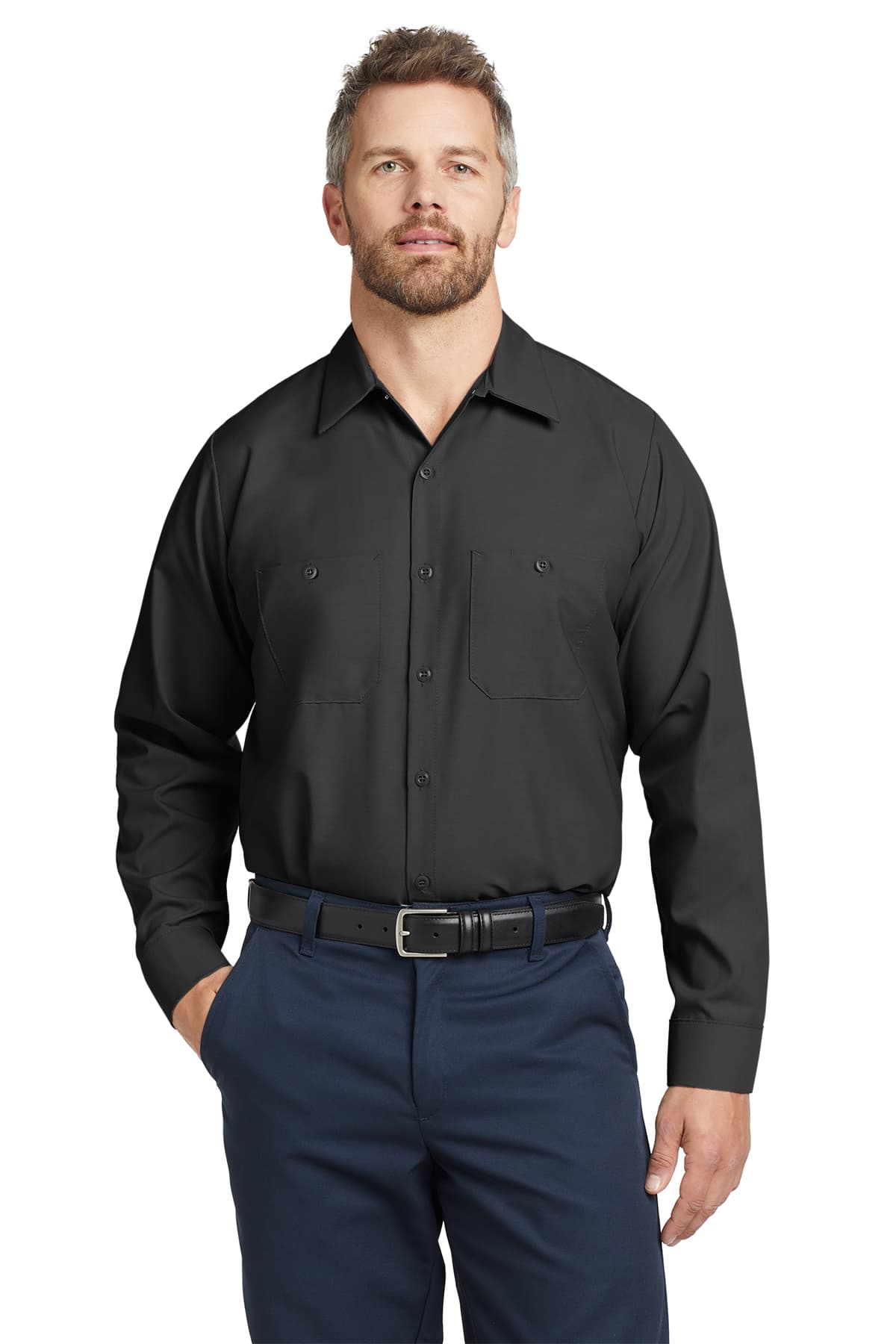 Red Kap Long Sleeve Industrial Work Shirt