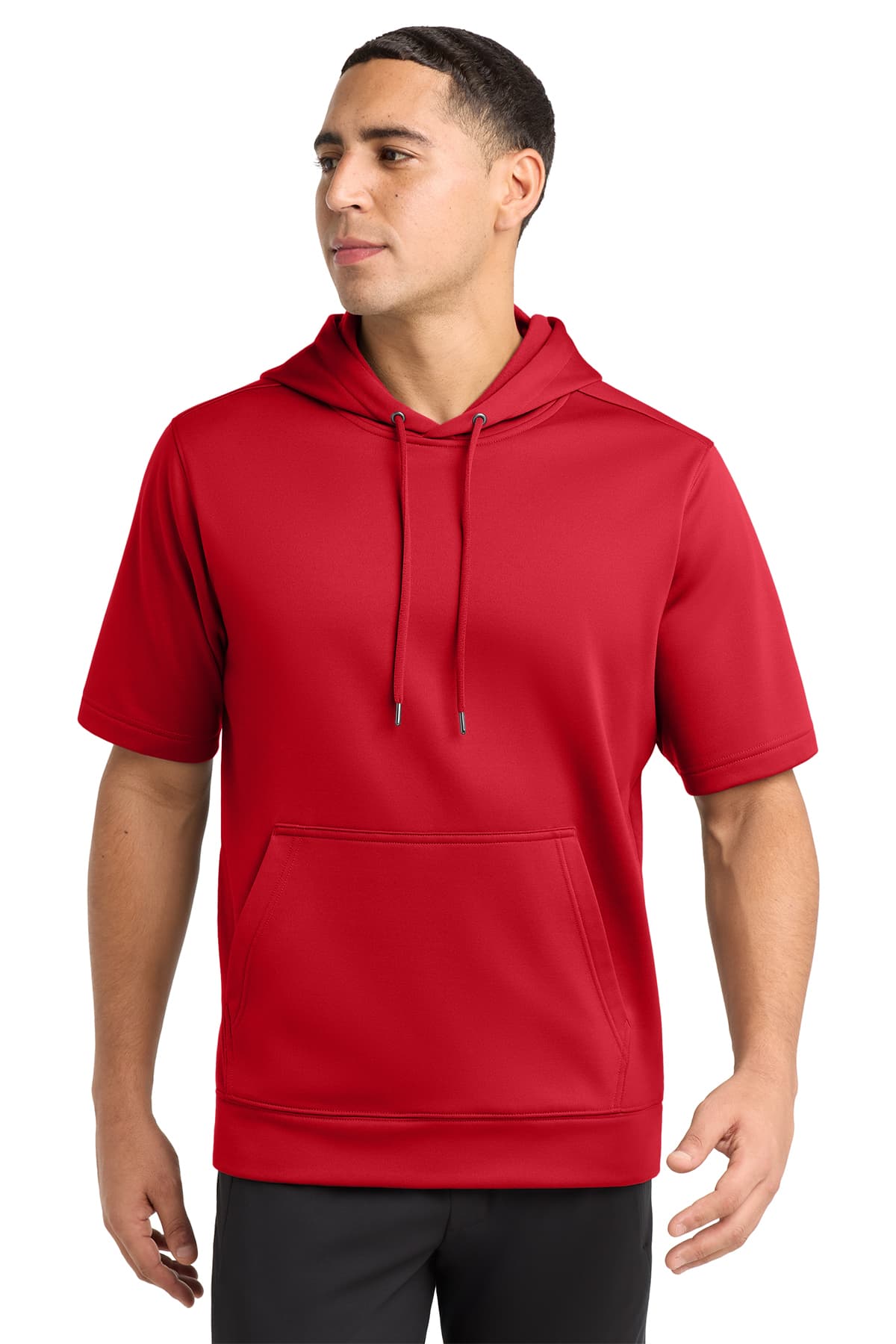 Sport-Tek Sport-Wick Fleece Short Sleeve Hooded Pullover