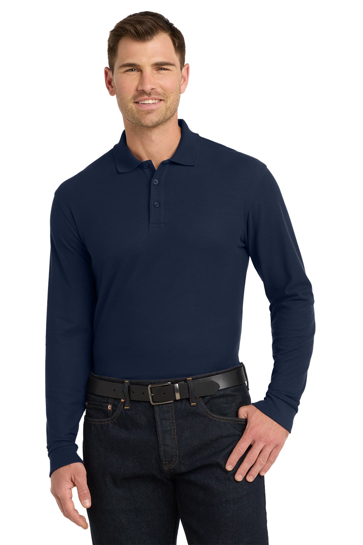 Port Authority Long Sleeve Core Classic Pique Polo