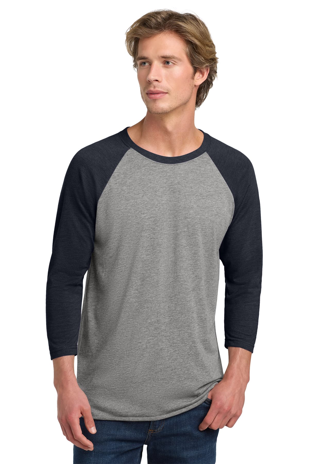 Next Level Apparel Adult Tri-Blend 3/4-Sleeve Raglan Tee
