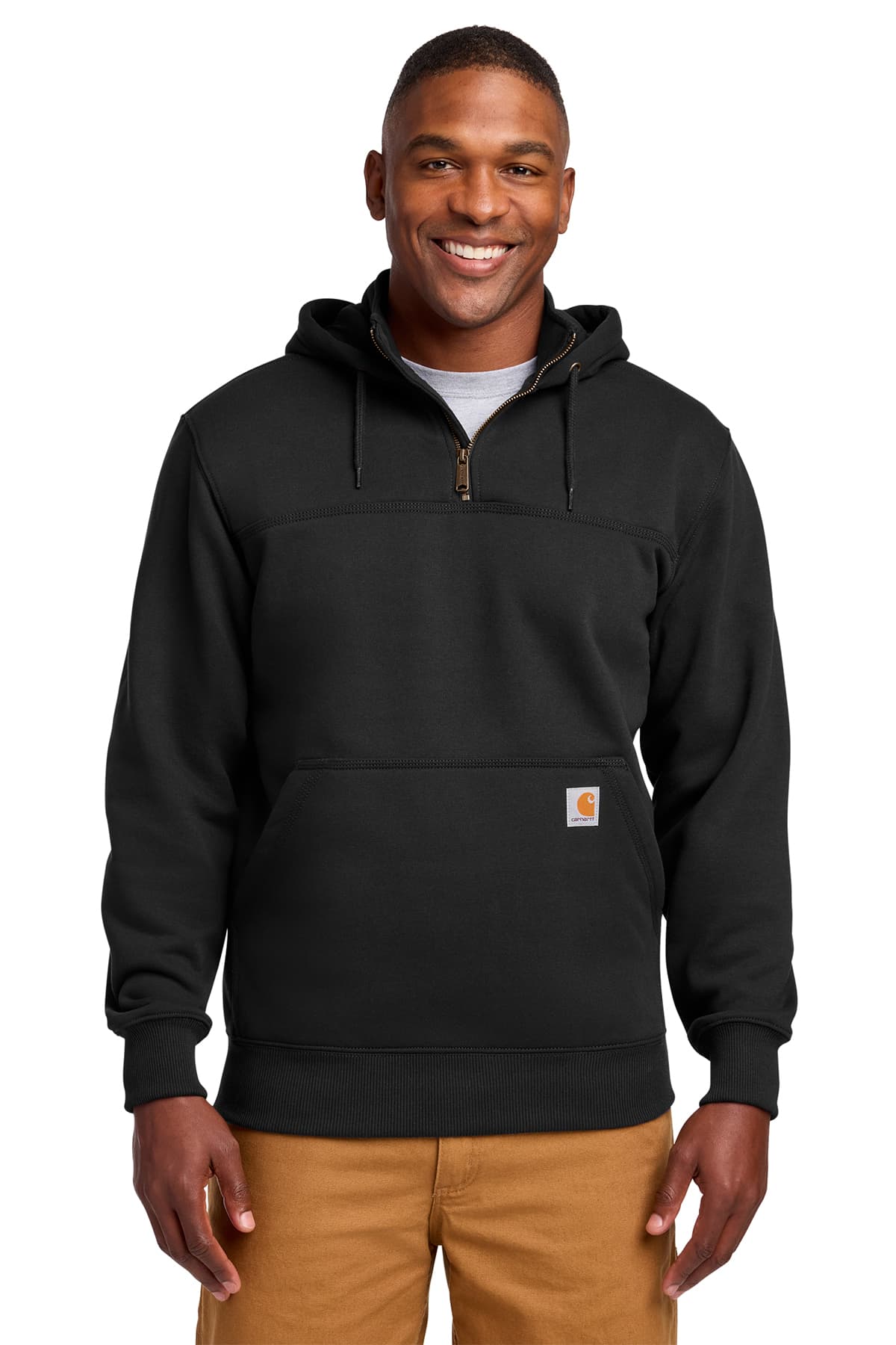 Carhartt Rain Defender Paxton Heavyweight Hooded Zip Mock Sweatshirt