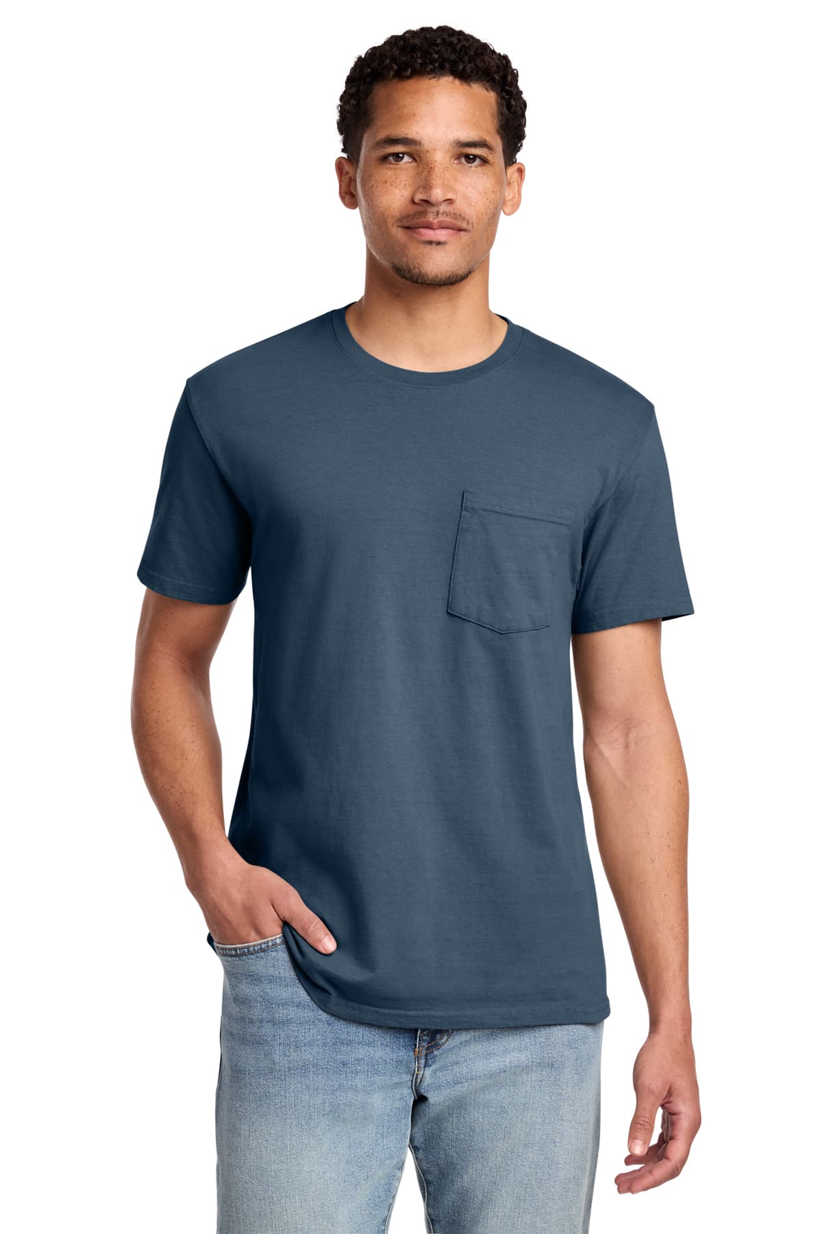 Port & Co Beach Wash Garment-Dyed Pocket Tee