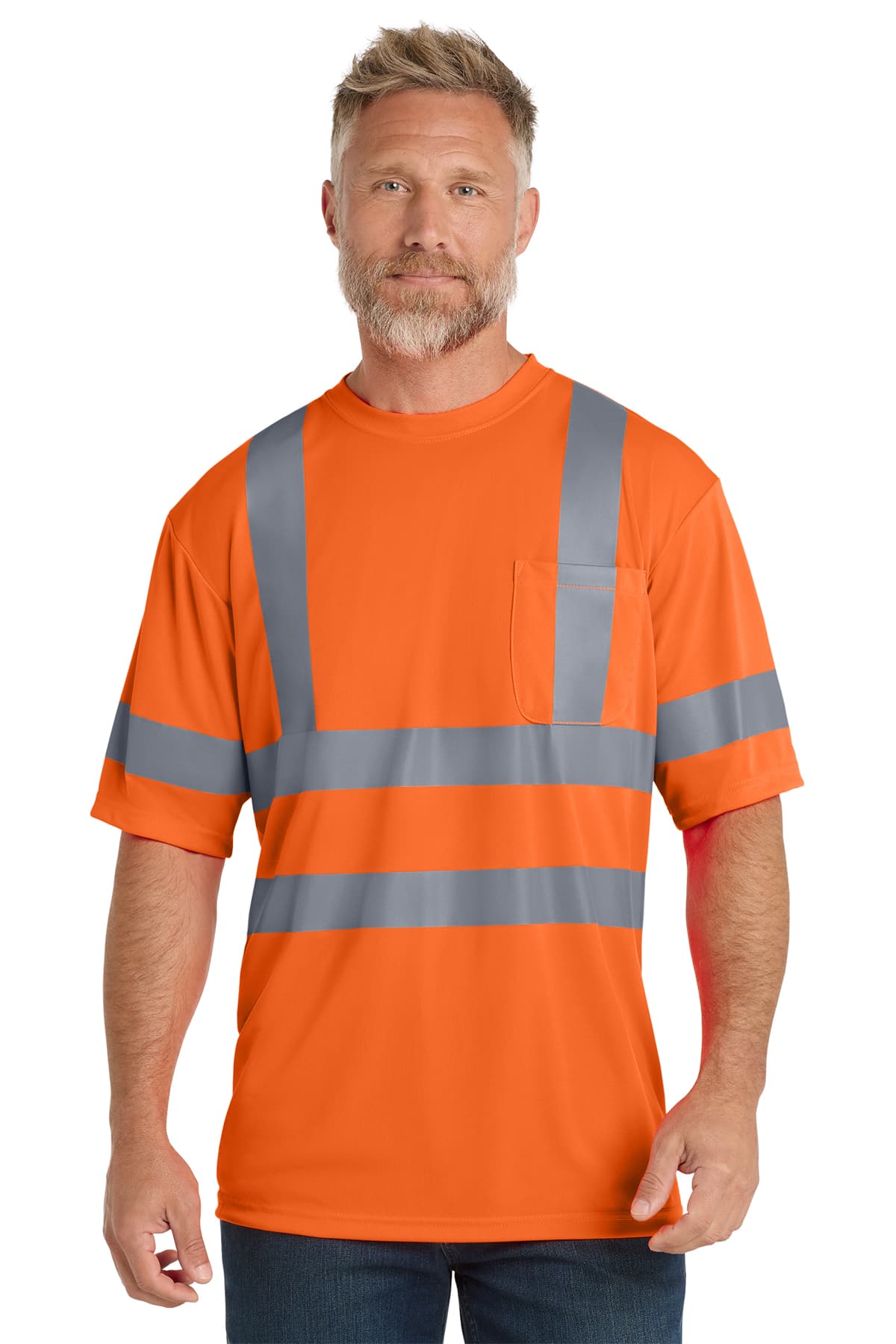 CornerStone ANSI 107 Class 3 Short Sleeve Snag-Resistant Reflective T-Shirt