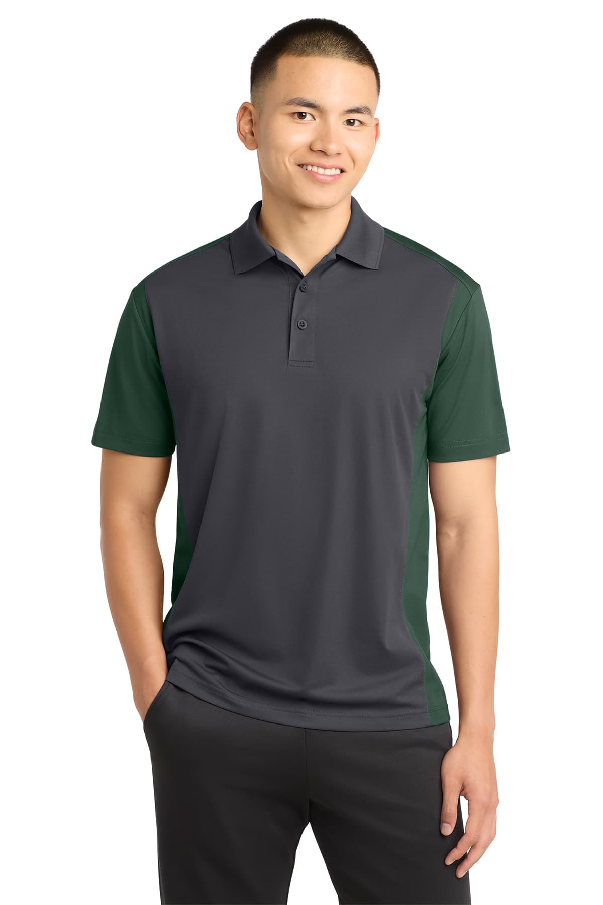 Sport-Tek Colorblock Micropique Sport-Wick Polo