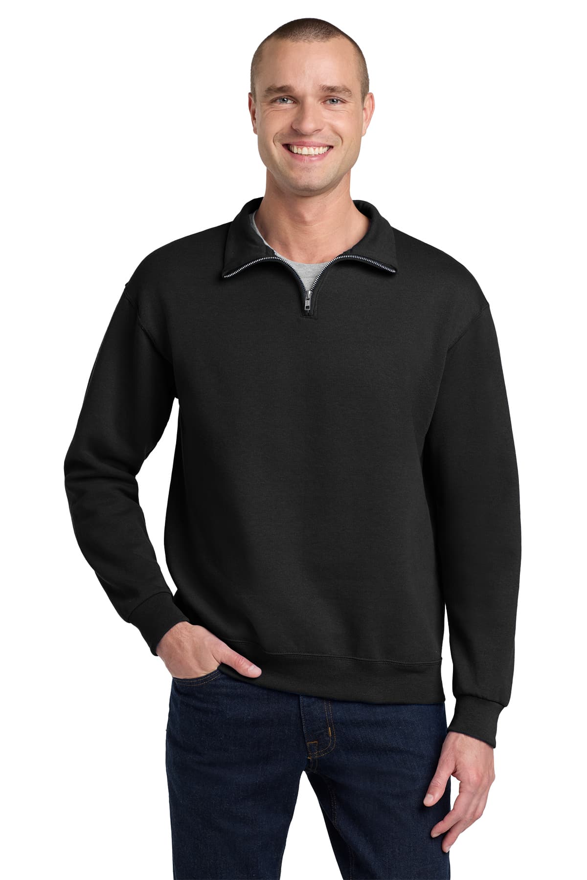 Jerzees NuBlend 1/4-Zip Cadet Collar Sweatshirt