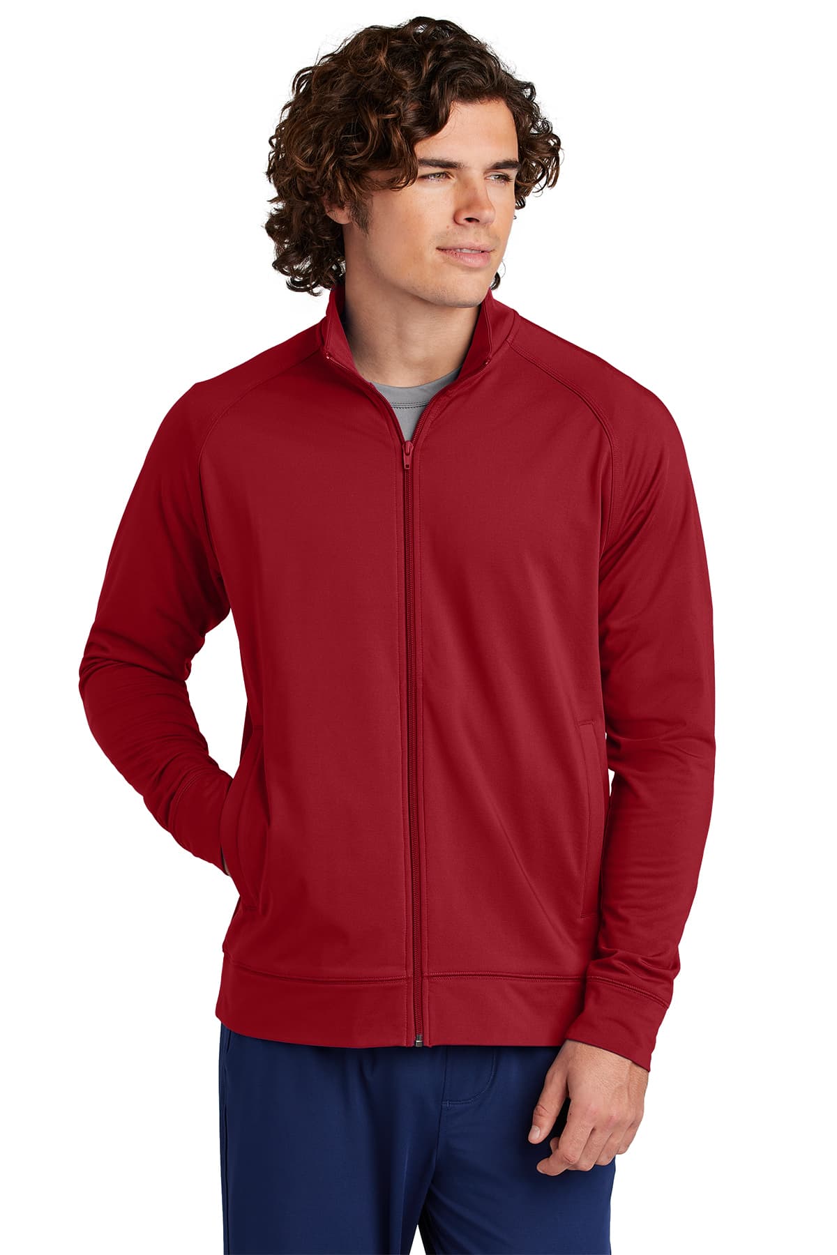 Sport-Tek Sport-Wick Stretch Full-Zip Cadet Jacket