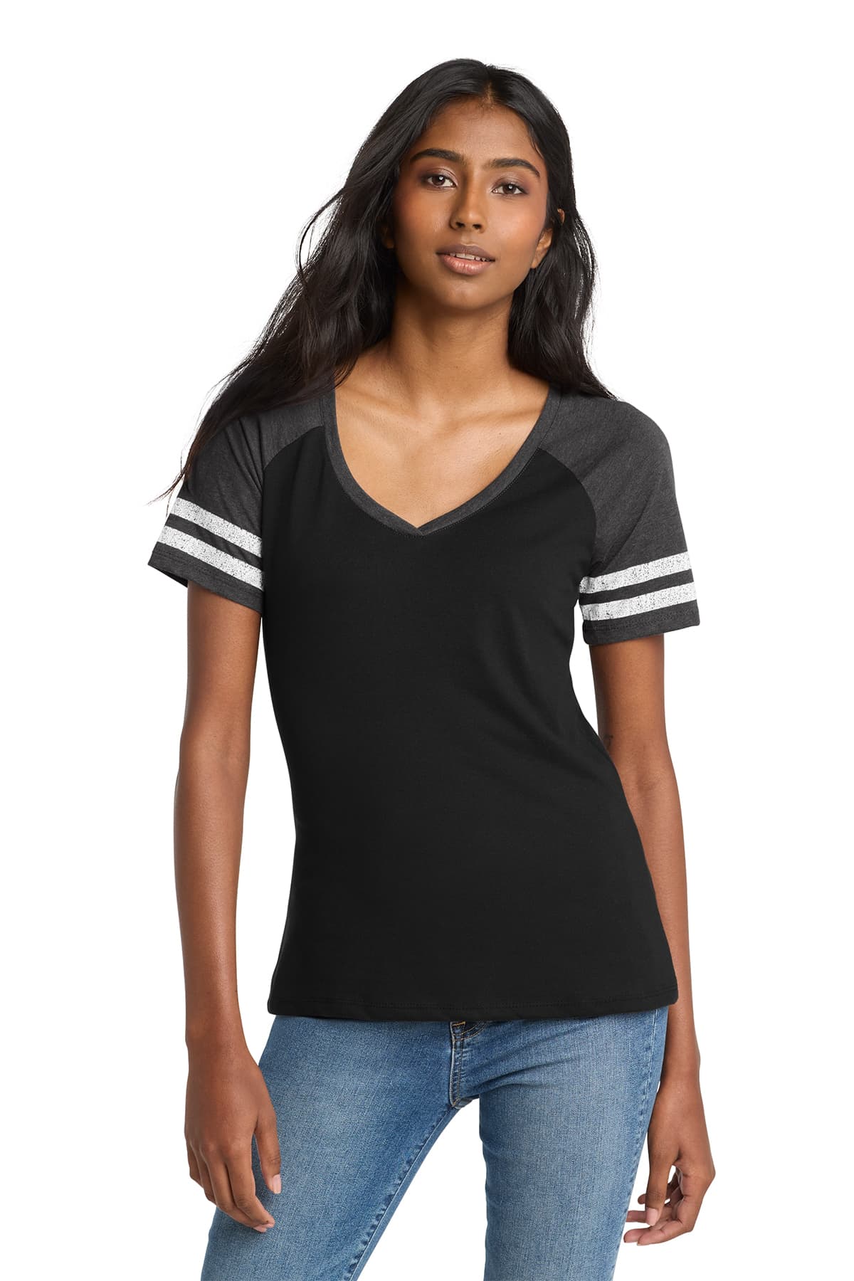 District Women’s Game V-Neck Tee